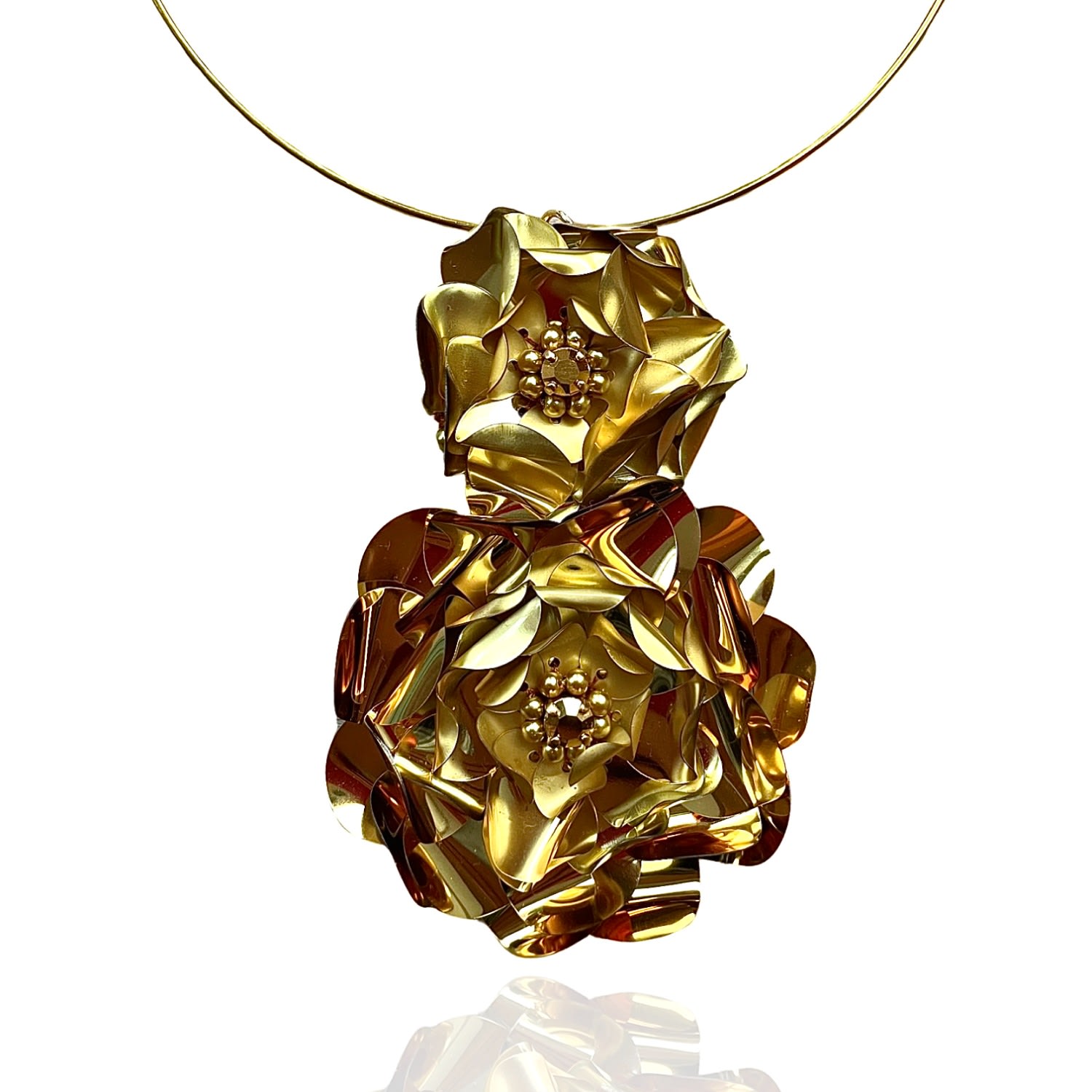 Pinar Ozevlat Women's Gold Camellia Choker Necklace In Gold