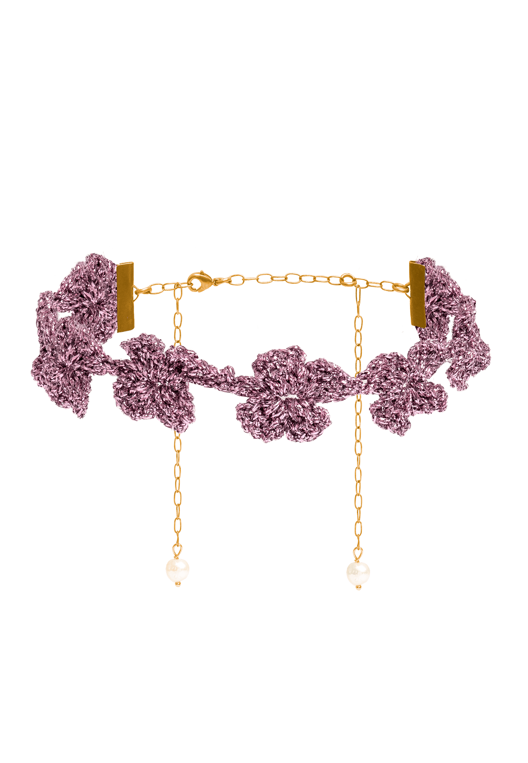 Women’s Pink / Purple Binibeca Mauve Flower Choker Lavani Jewels