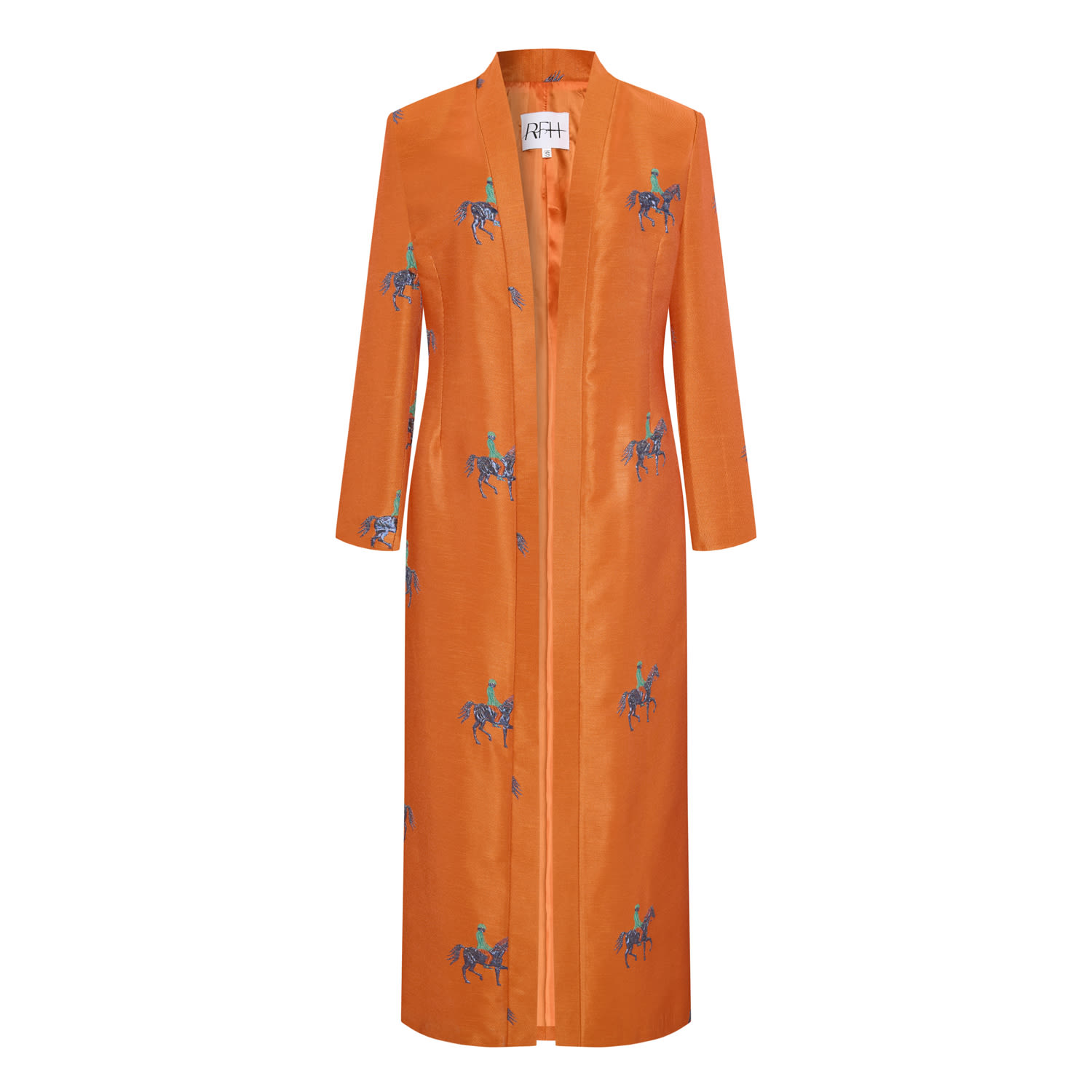 Women's Orange Horse Jacket | Medium | Roqaia Fashion House