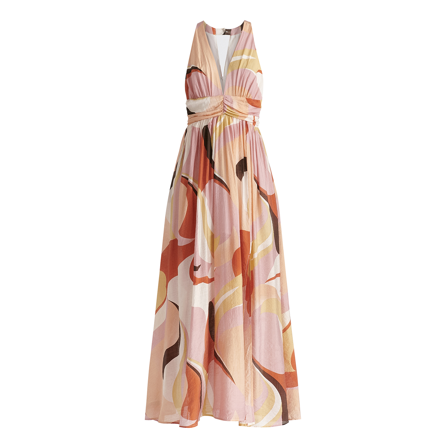 ワンピース PERVERZE Wave Stripe Narrow Dress Never A Wallflower | Square Neck Maxi Dress - Summer Stripe