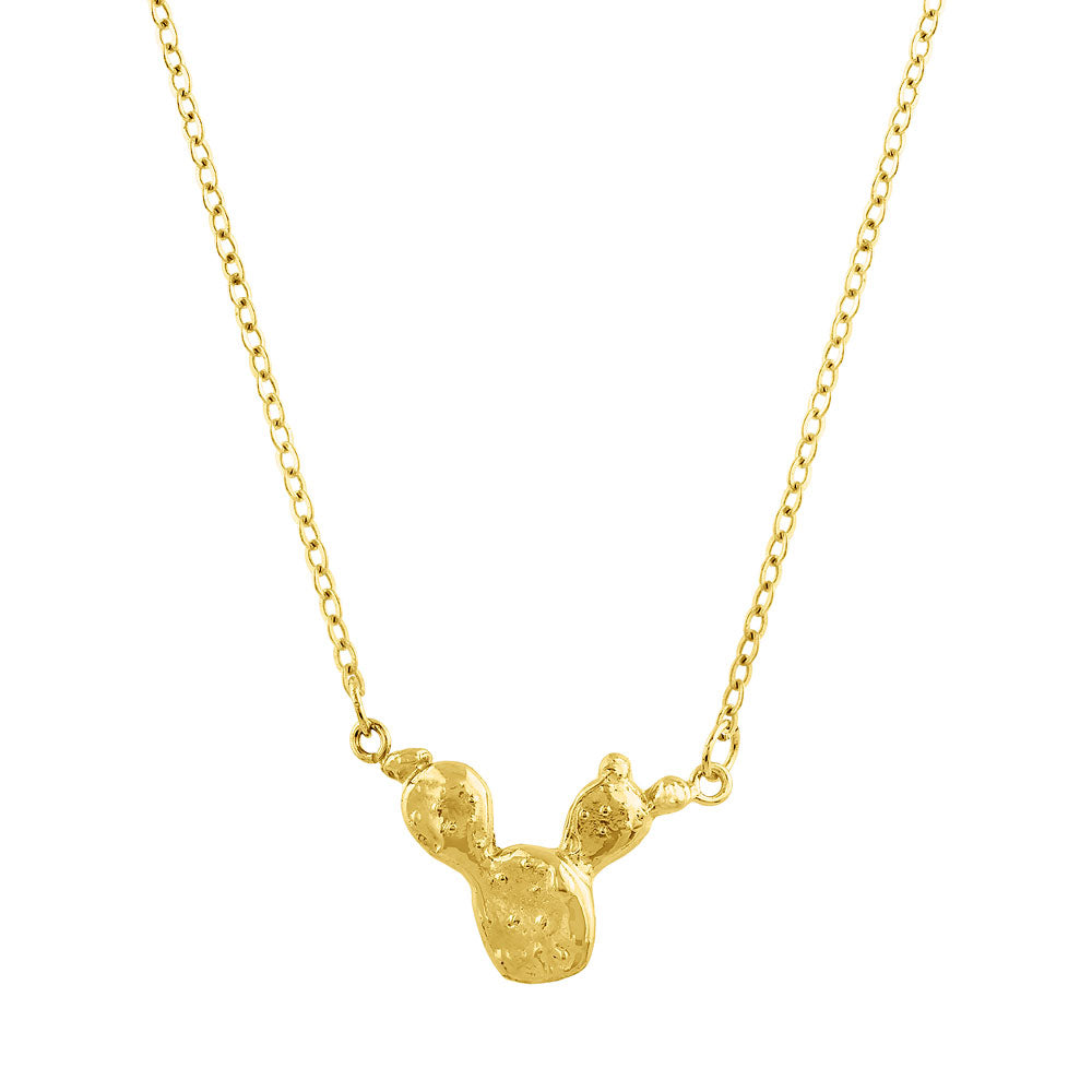 Sophie Simone Designs Women's Necklace Cactus - Silver In Silver