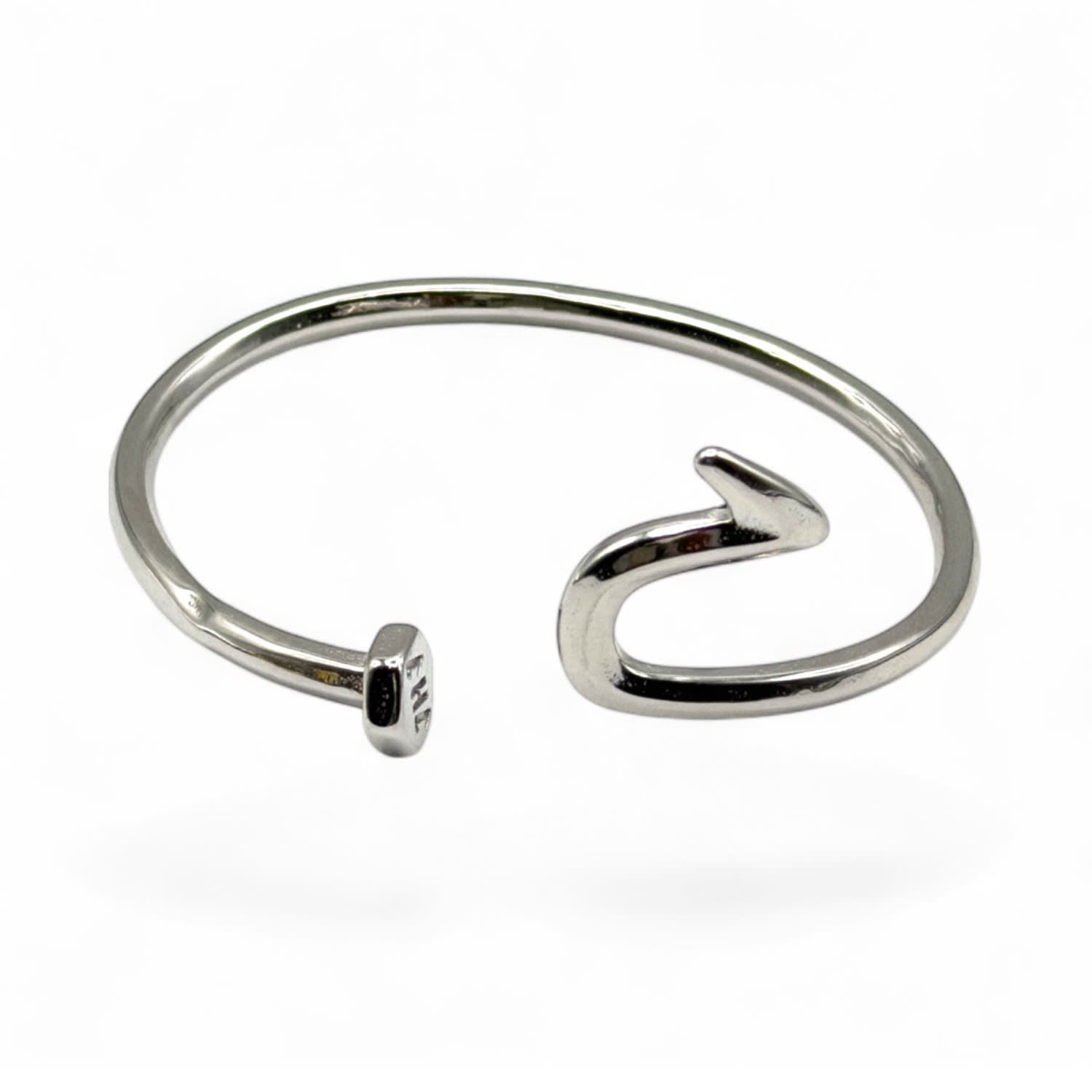 Jagged Halo Jewelry Women's Nailed It Cuff Bangle Silver In Silver