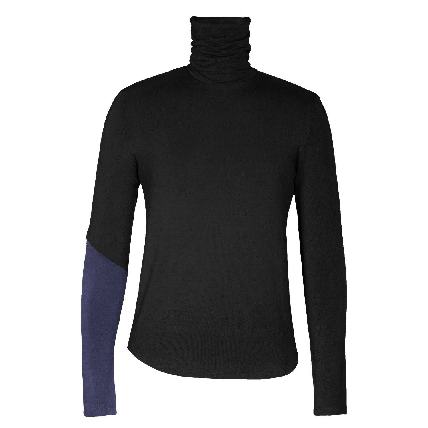 Carlton Jones Men's Blue / Black Superhero Turtleneck Homme - Black, Blue In Blue/black