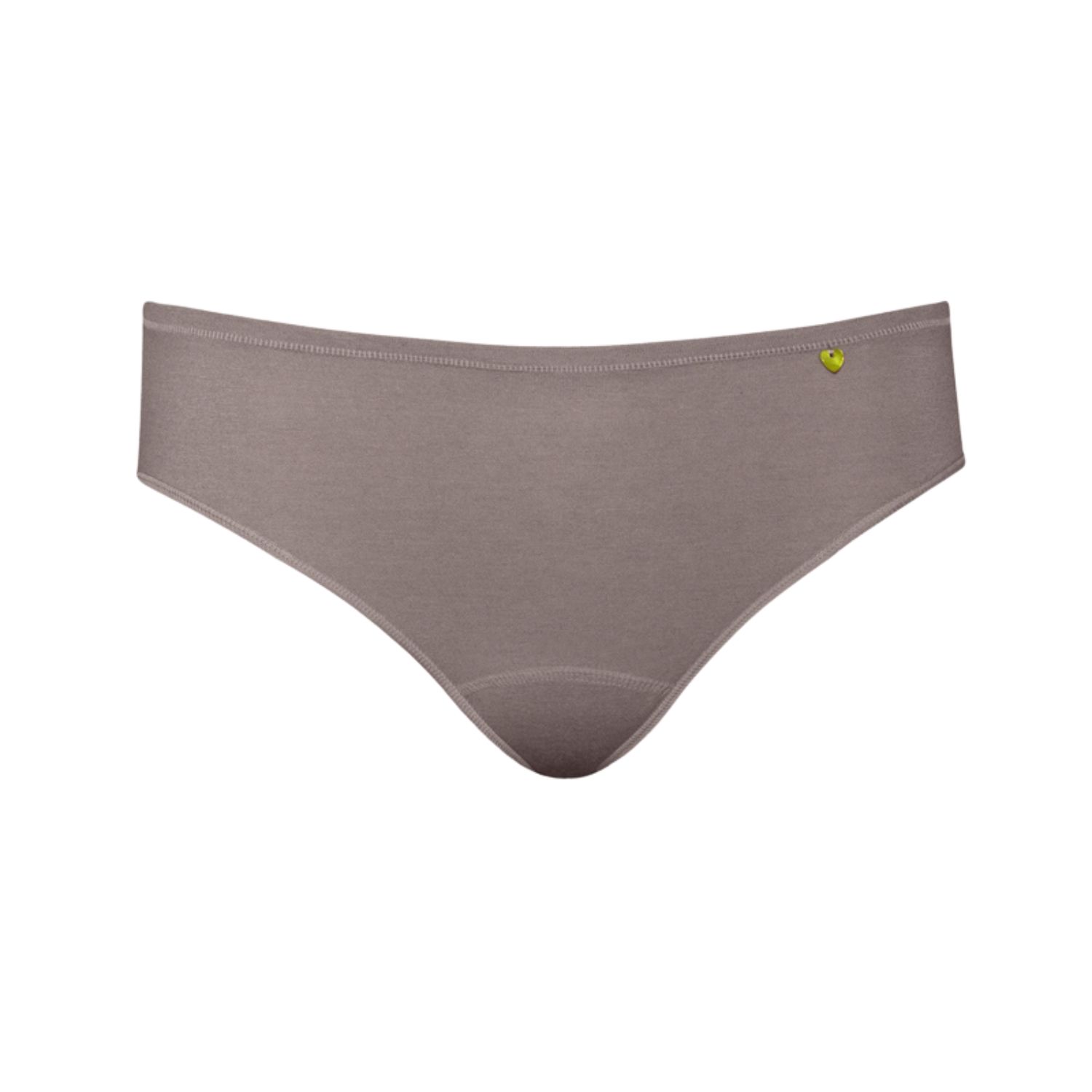 Zd Zero Defects Women's Brown Mid-rise Diana Briefs In Soy Fiber - Breathable & Antibacterial - Color Mink In Brown