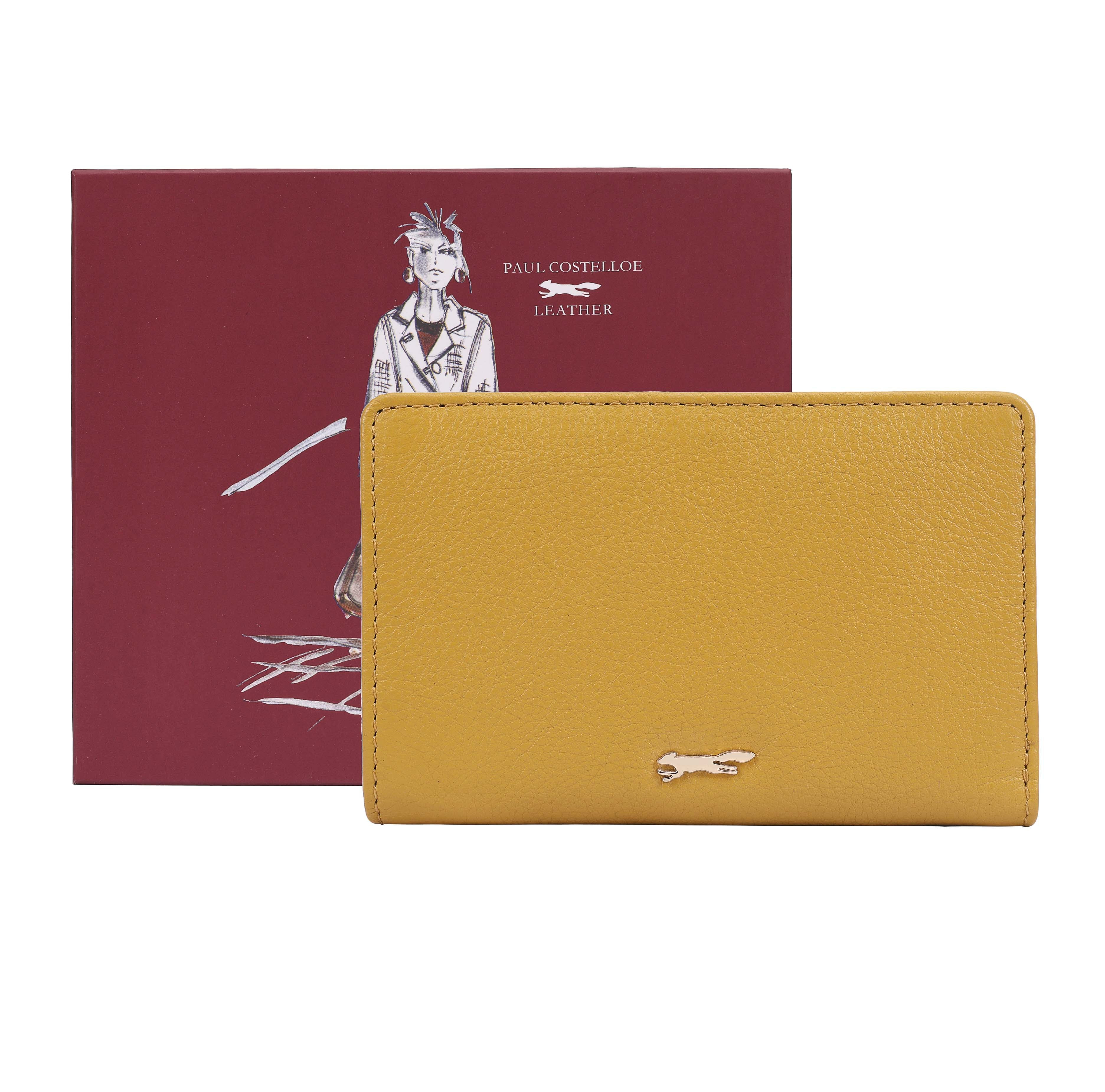 Women's Solidago Leather Purse - Yellow | One Size | Paul Costelloe