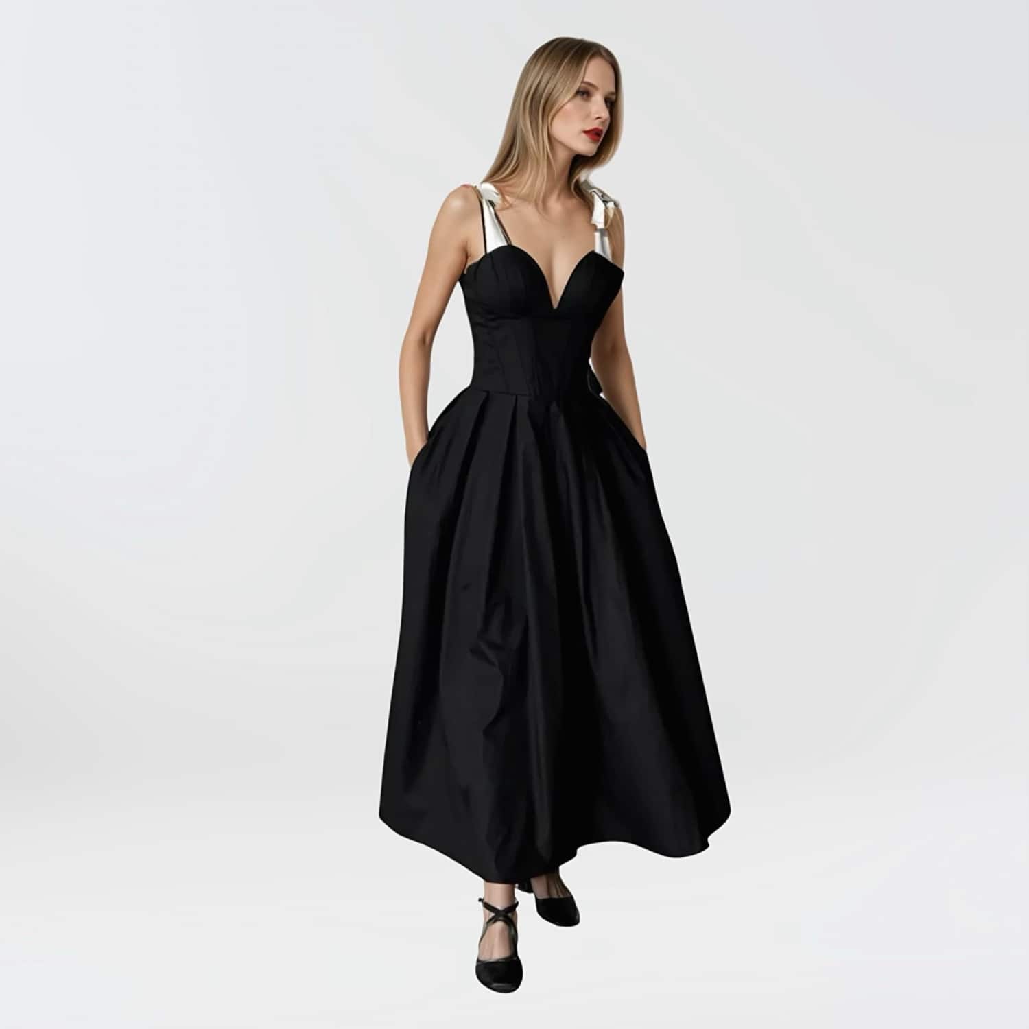 Adelie Dress - Black | DÔEN