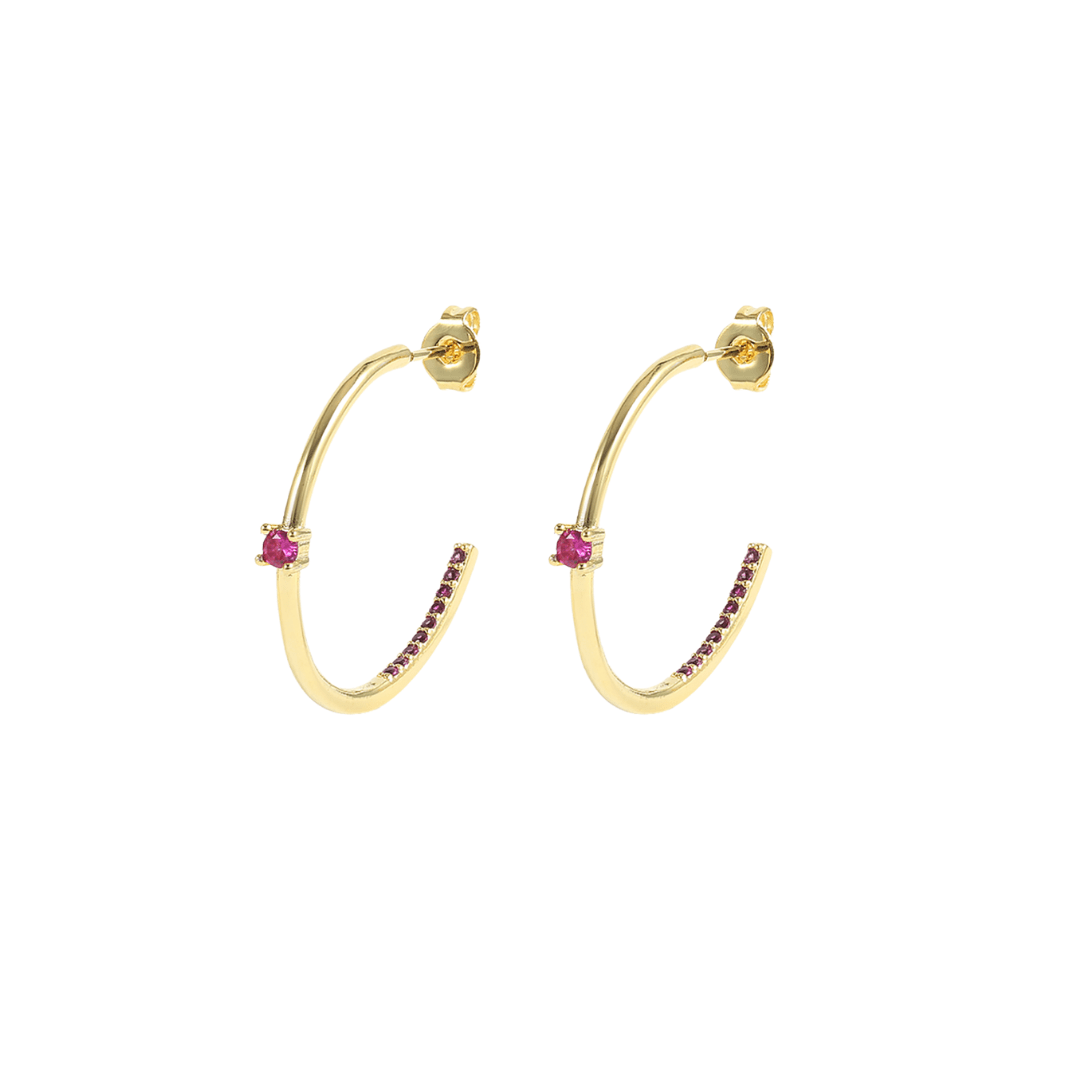 Women’s Gold Rosie Hoop Earrings The Messy Archive