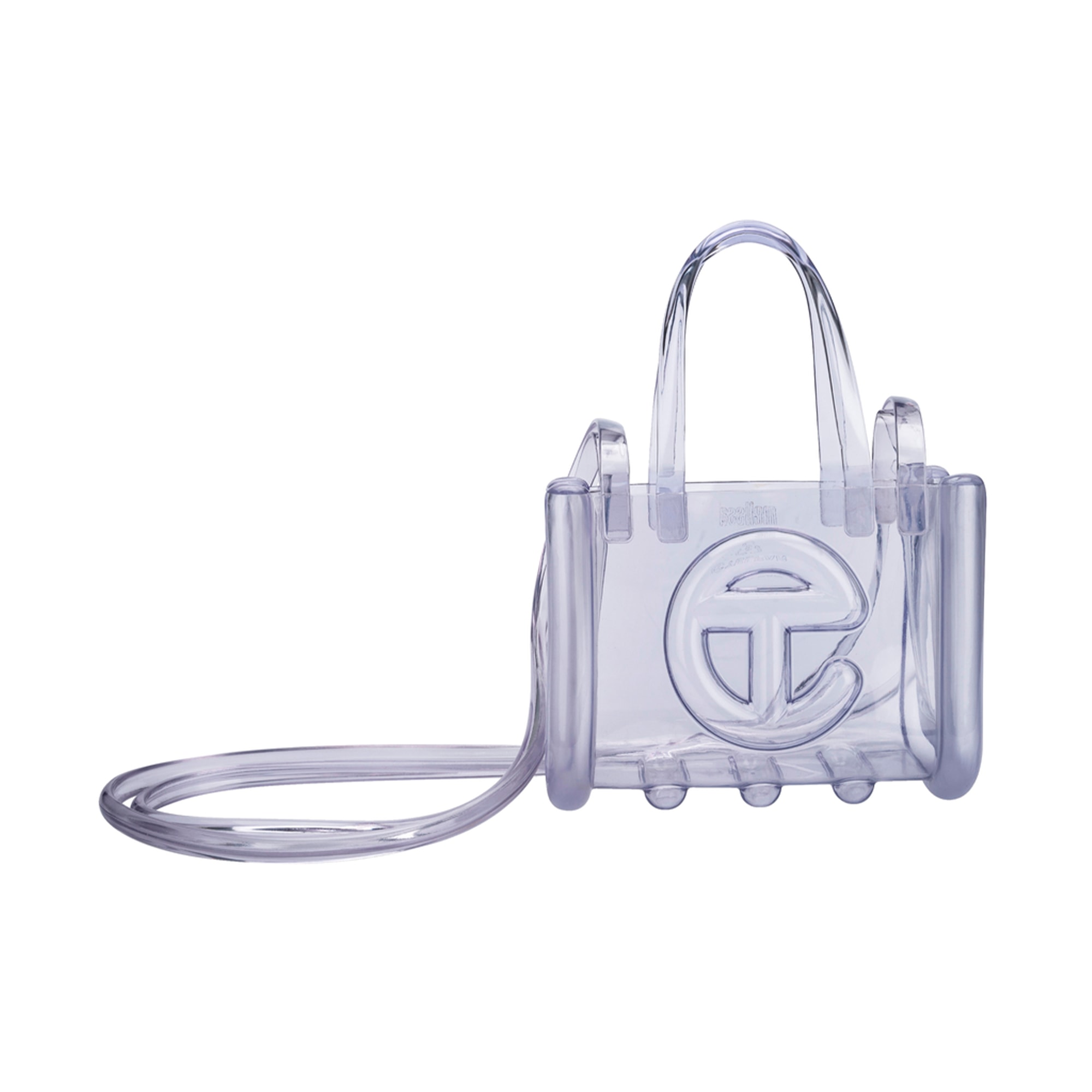 Melissa Women's Neutrals / Silver Small Jelly Shopper Ii X Telfar - Clear In Silver