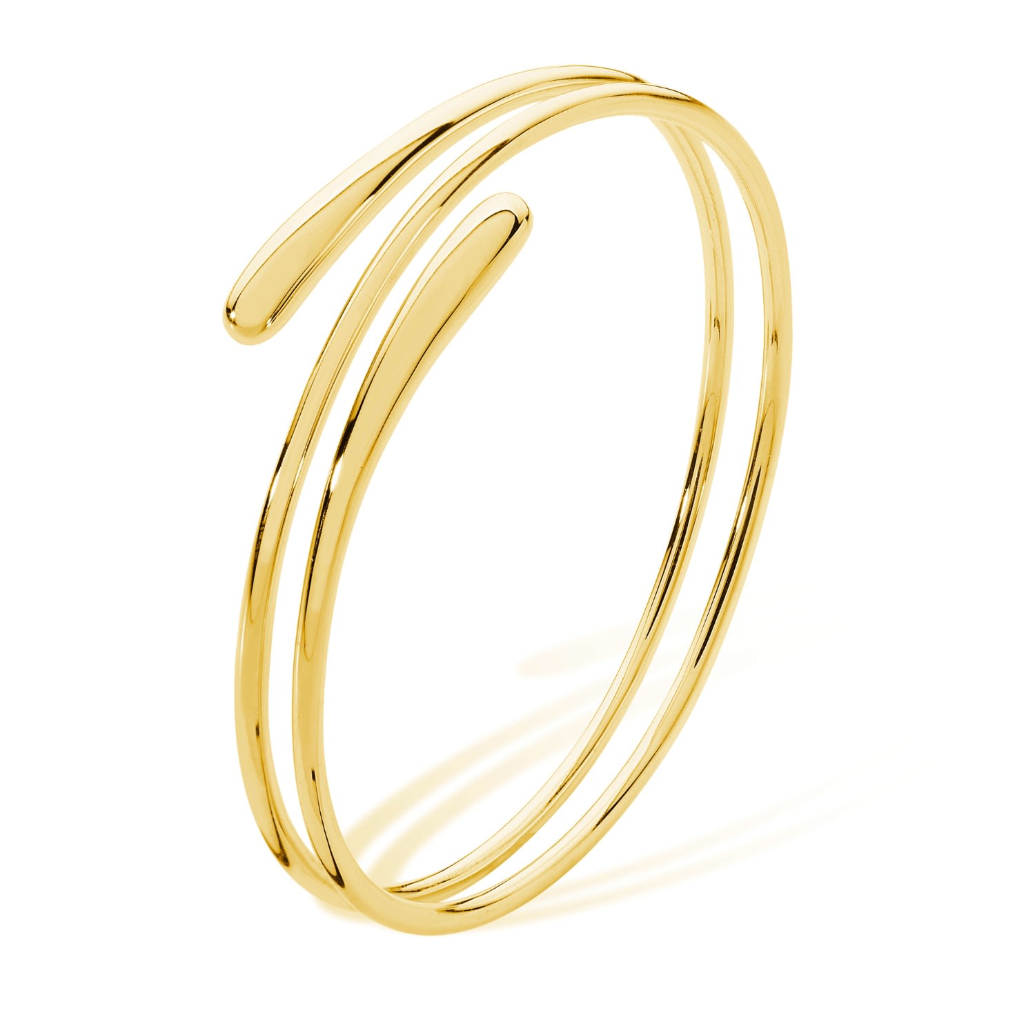 Women’s Coil Drop Bangle In Gold Vermeil Lucy Quartermaine