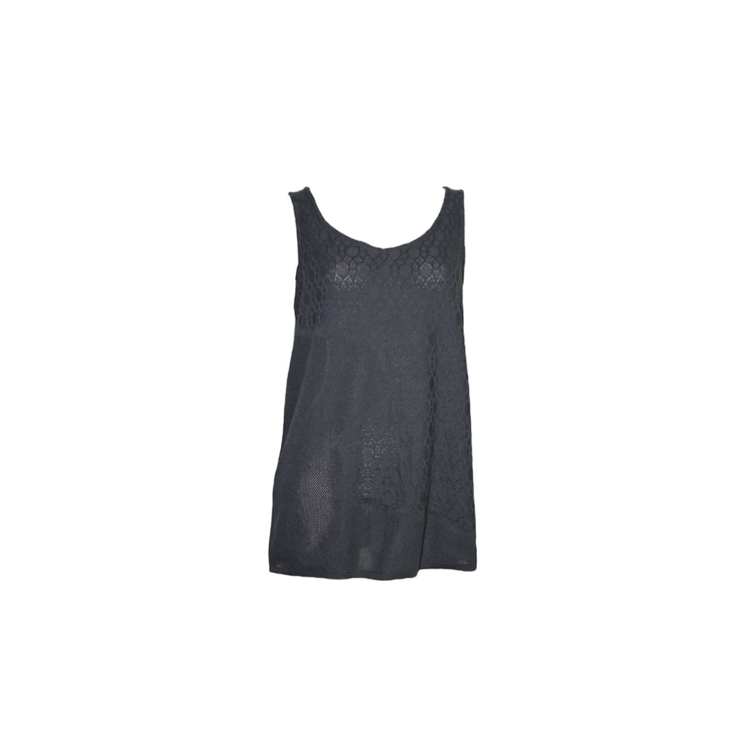 Maria Aristidou Women's Black Engraving Tank Top In Black