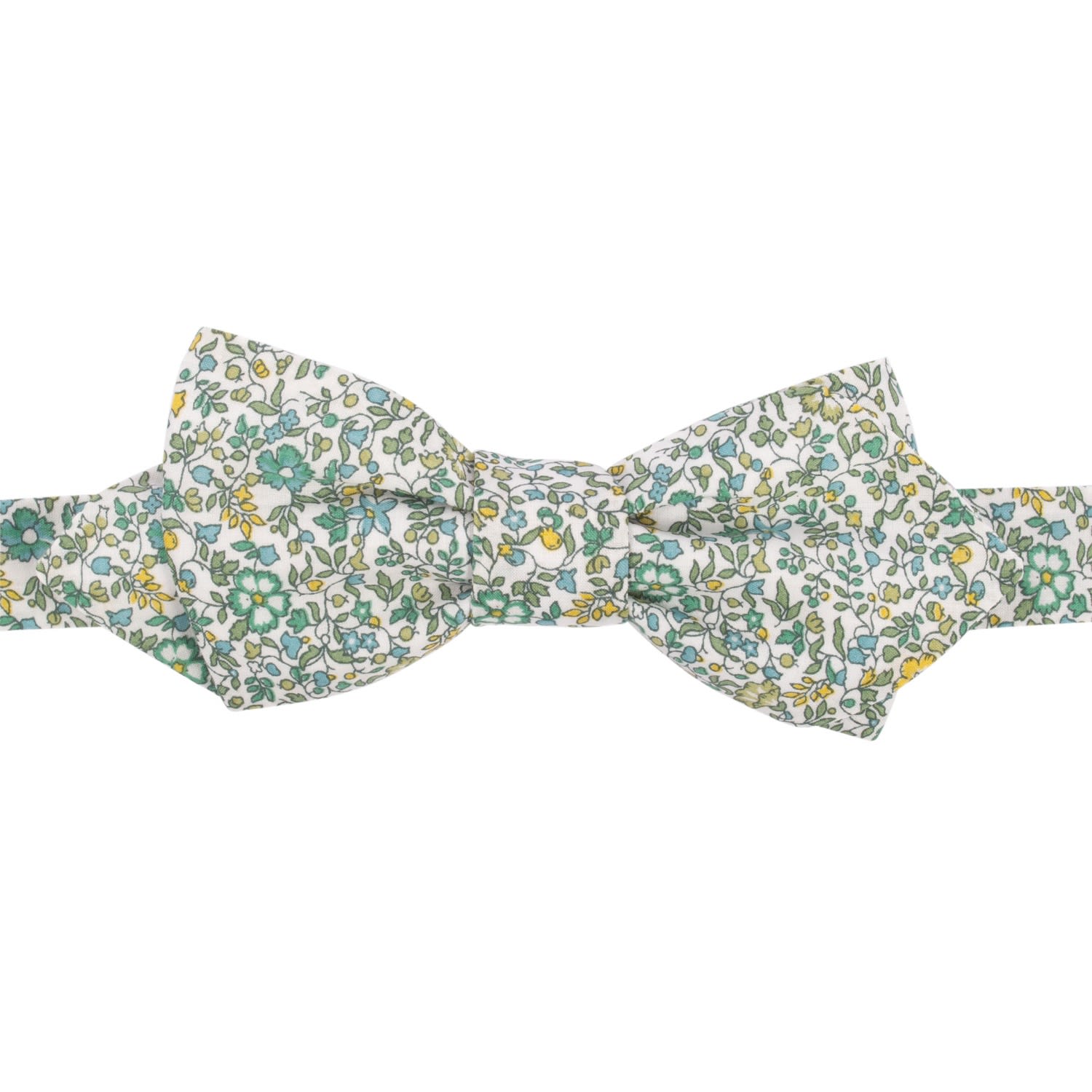 Le Colonel Men's Green Lime Katie & Millie Liberty Bow Tie In Green