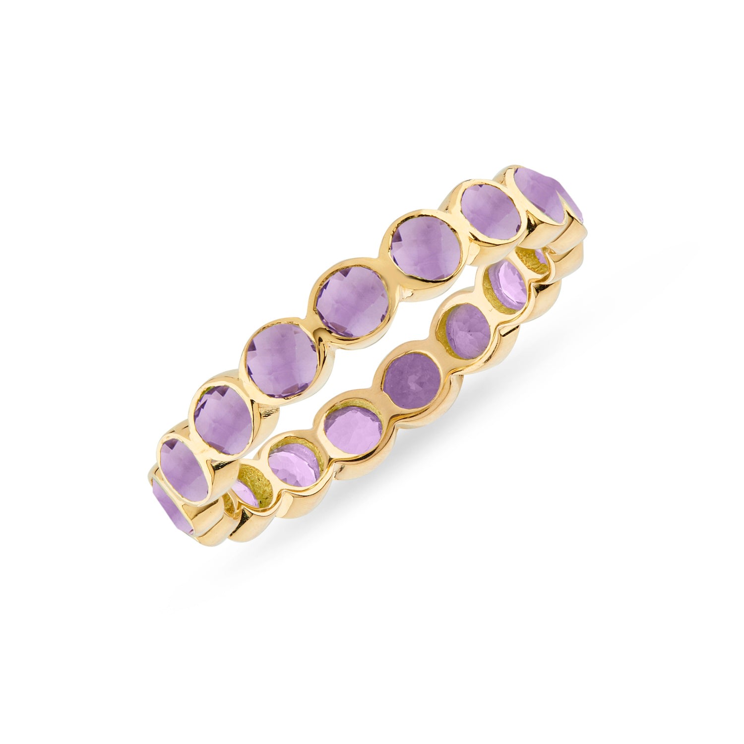 Women’s Pink / Purple Ortigia Amethyst Gold Vermeil Ring Auree Jewellery