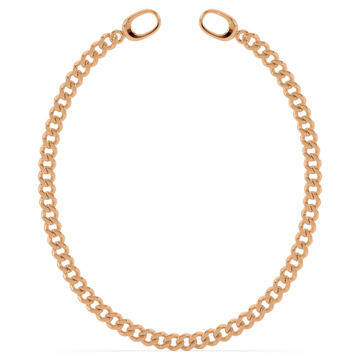 Oni Fine Jewelry Women's Baby Cuban Link Anklet - Rose Gold In Gold
