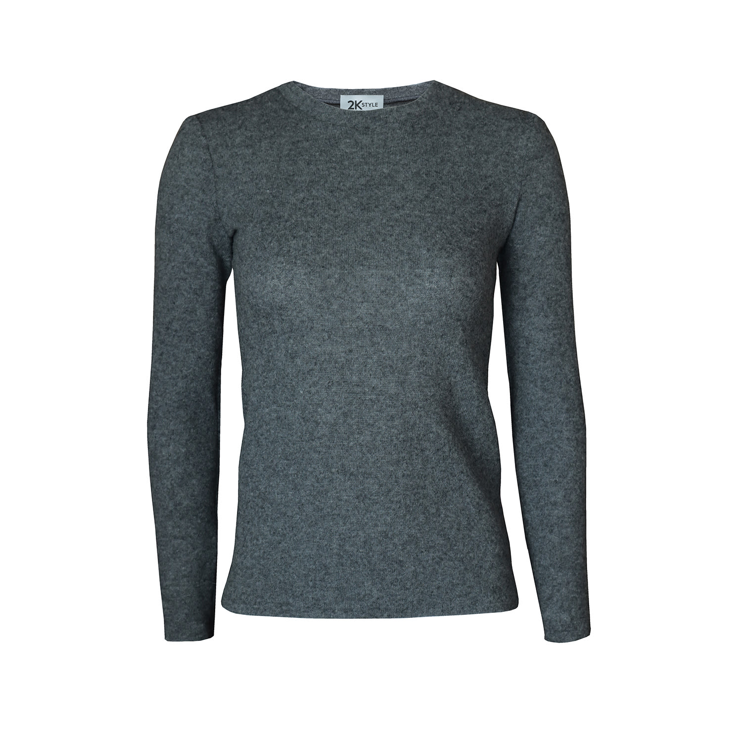 2kstyle Women's Linda Wool-blend Long Sleeves Top -grey In Gray