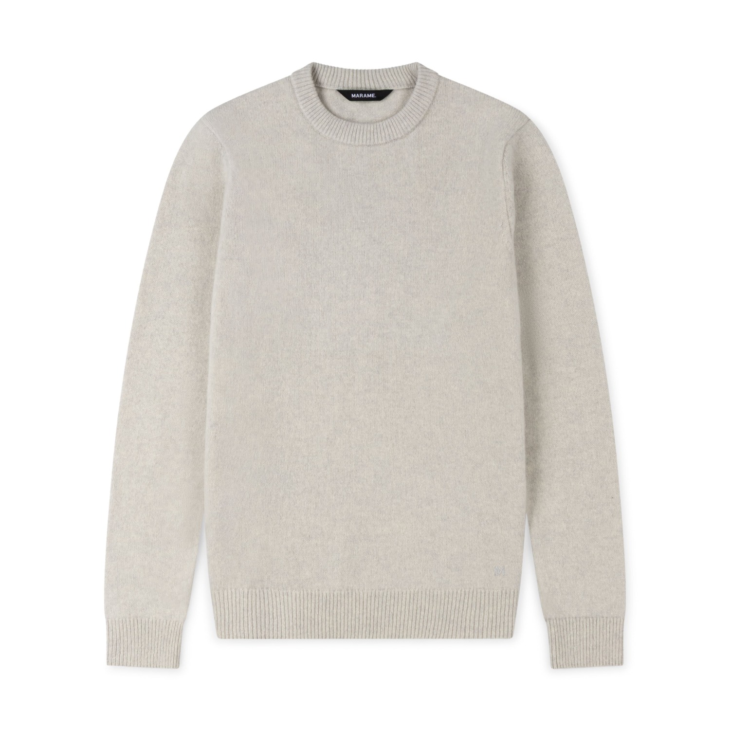 Marame Men's Italian Merino Wool Knit Jumper - Speckled Grey In Multi