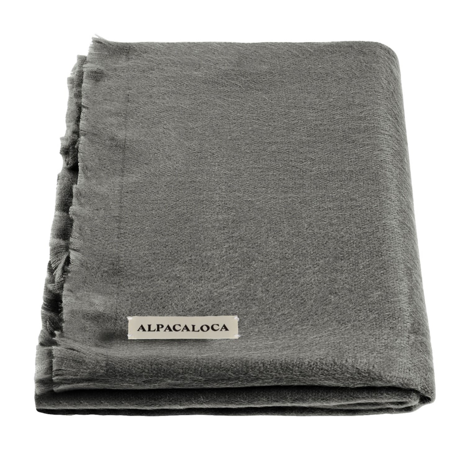 Alpaca Loca Women's Slim Scarf Dark Grey