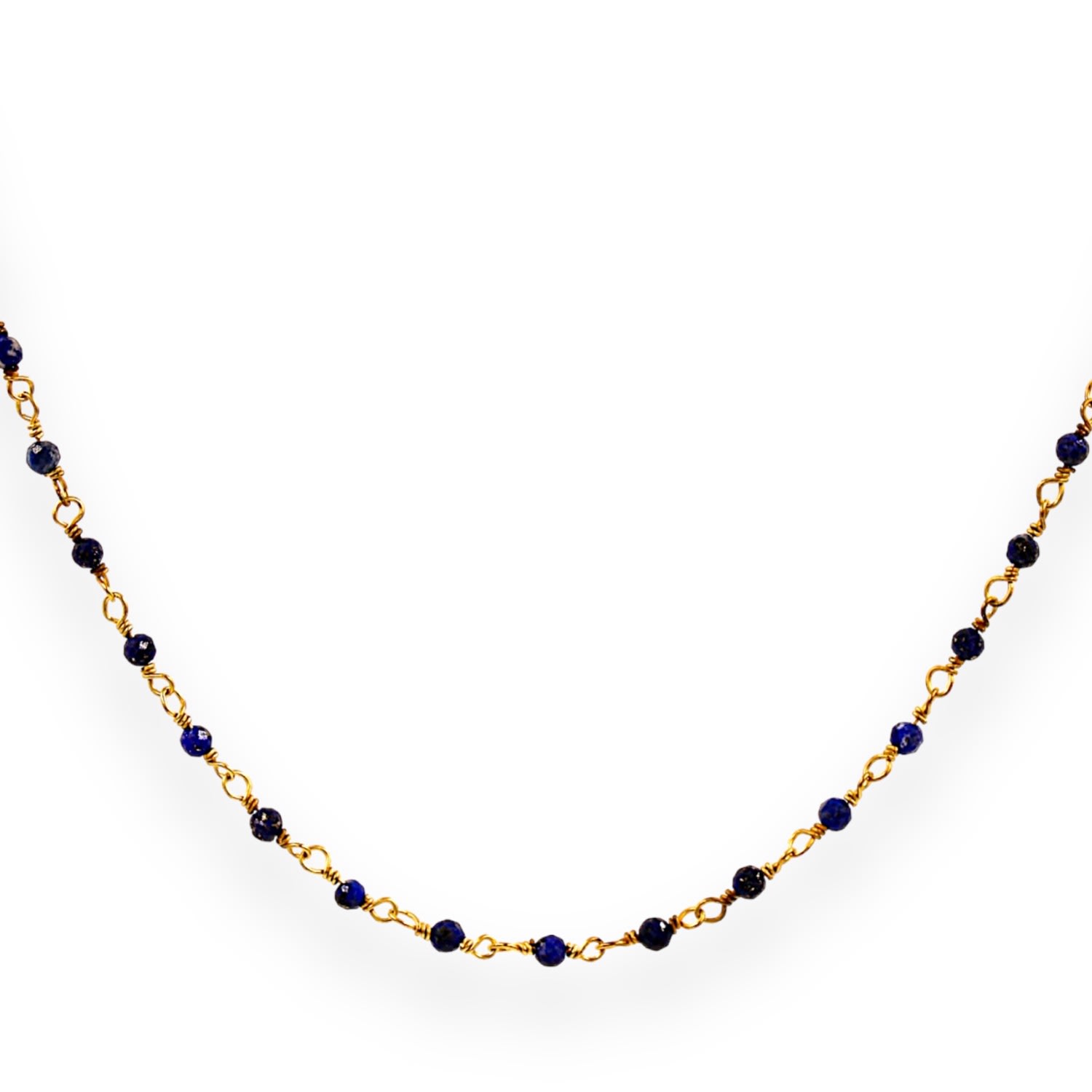 1610istanbul Women's Lapis Lazuli Gold Necklace In Gold
