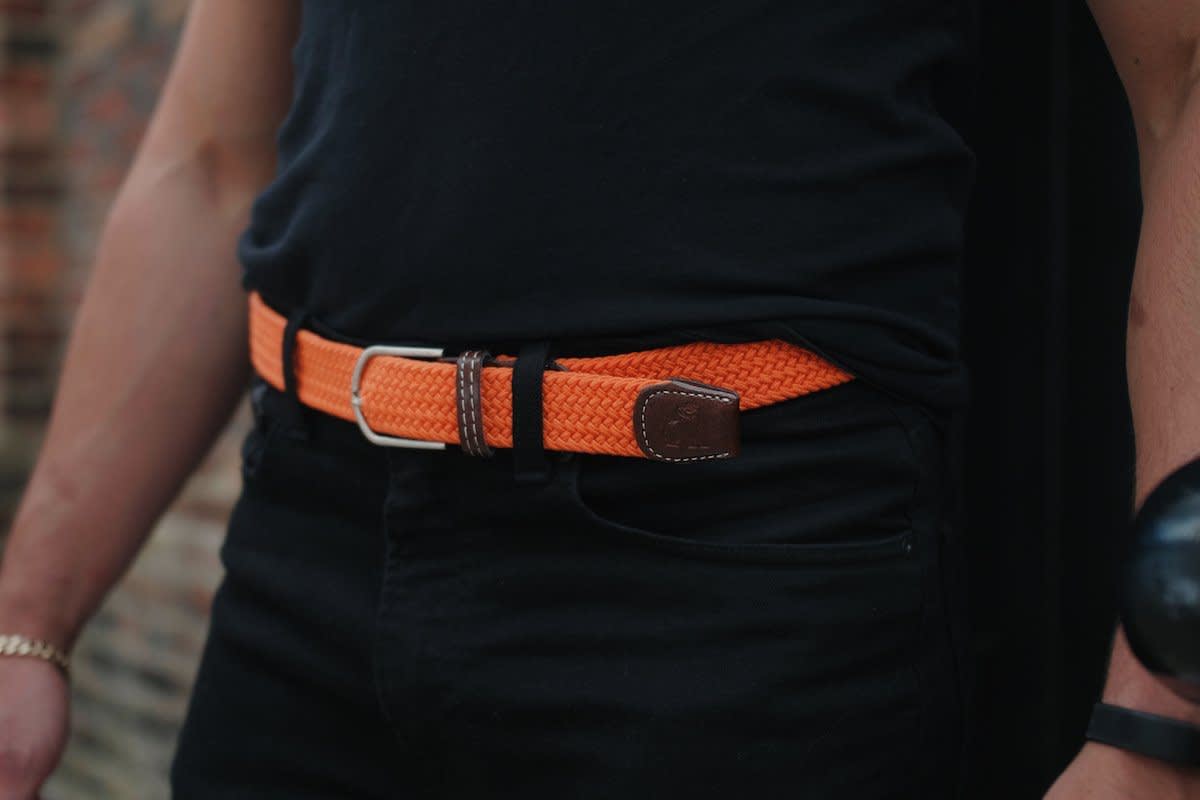 Buy Orange Belts Online  Best Woven Tangerine Orange Belt