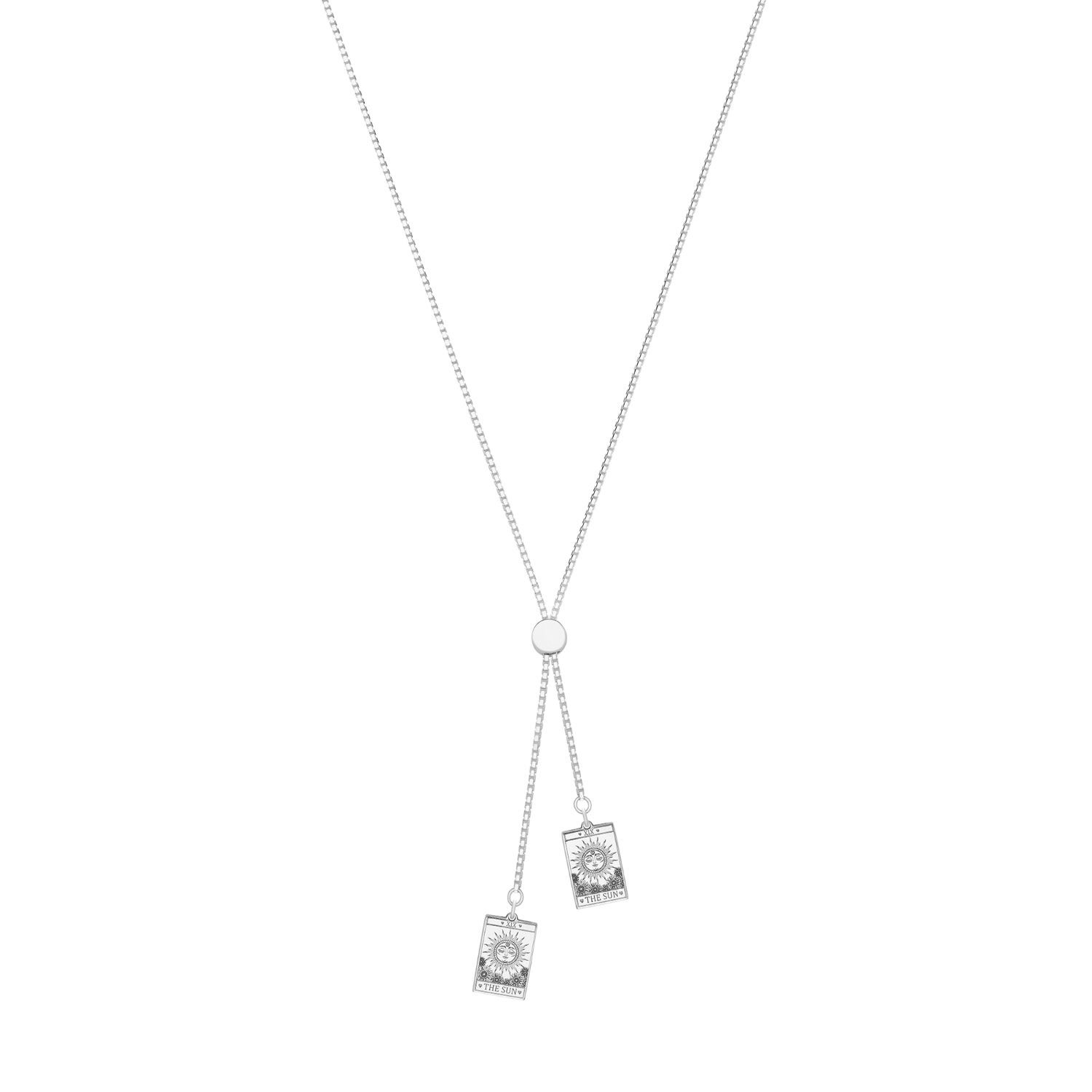 Cartergore Women's Tarot Card Sterling Silver Slider Necklace
