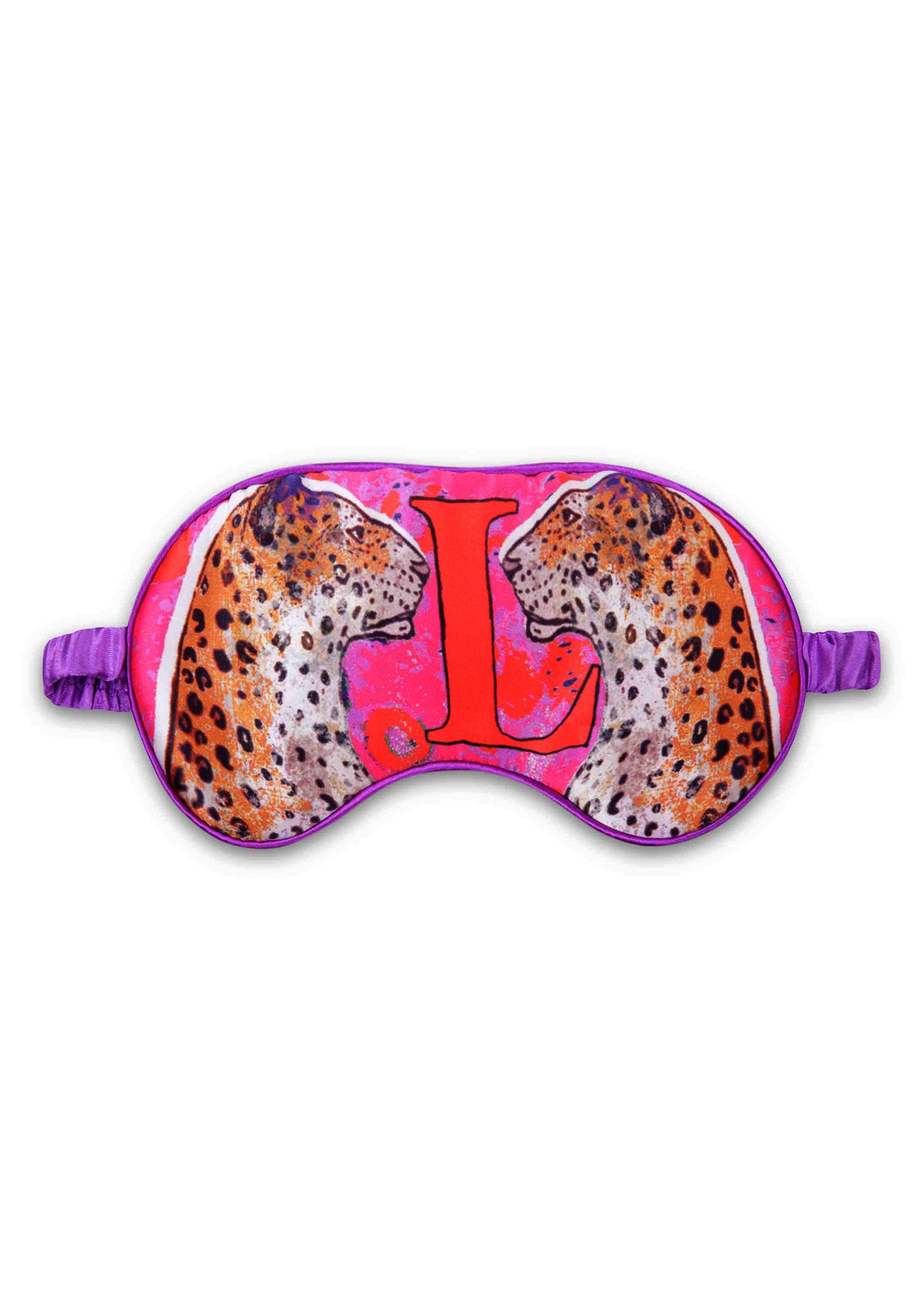 Silk Eye Mask / "L For Leopard" One Size Jessica Russell Flint