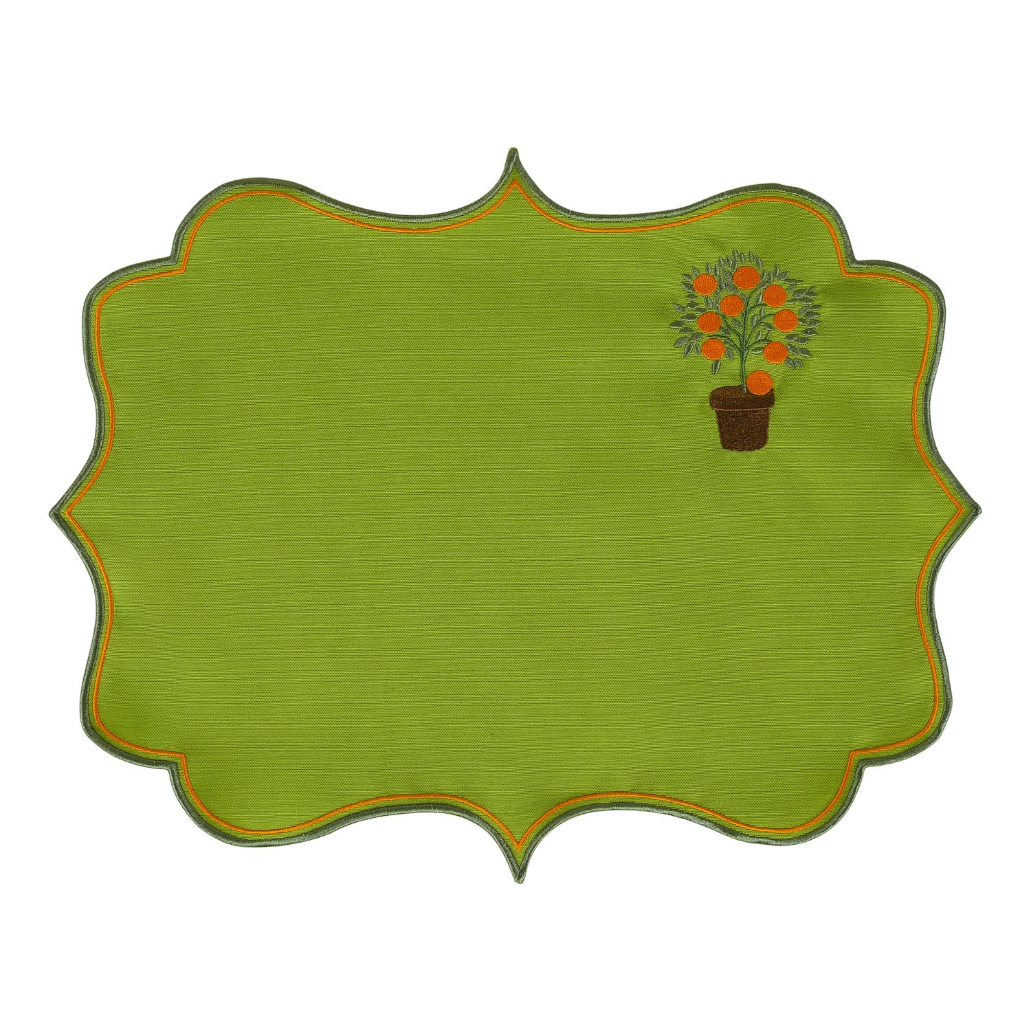 Km Home Collection Sicily Cotton Placemats Set Of 2 In Multi
