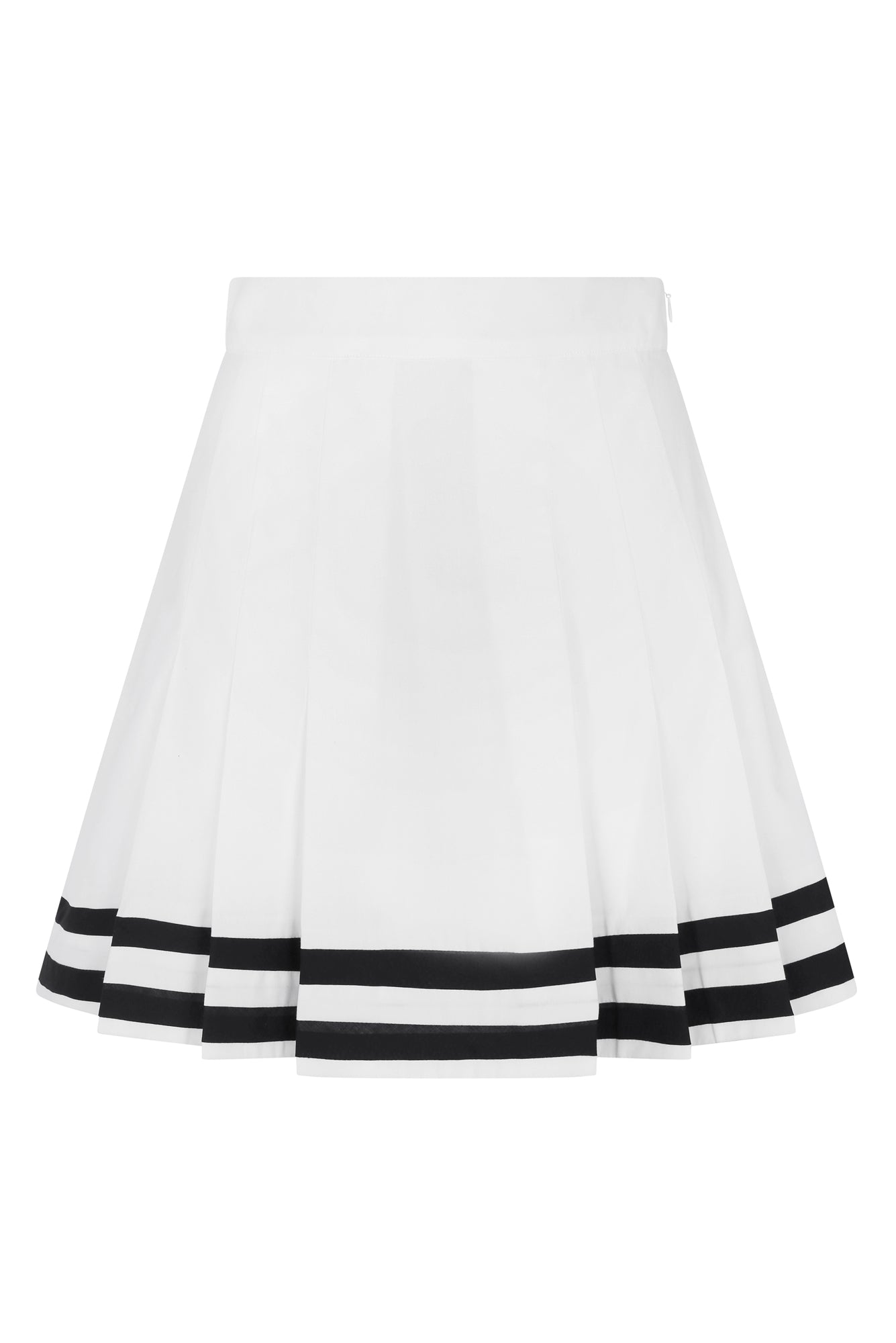 Women’s Zinia Skirt In White / Navy Extra Small De Loreta