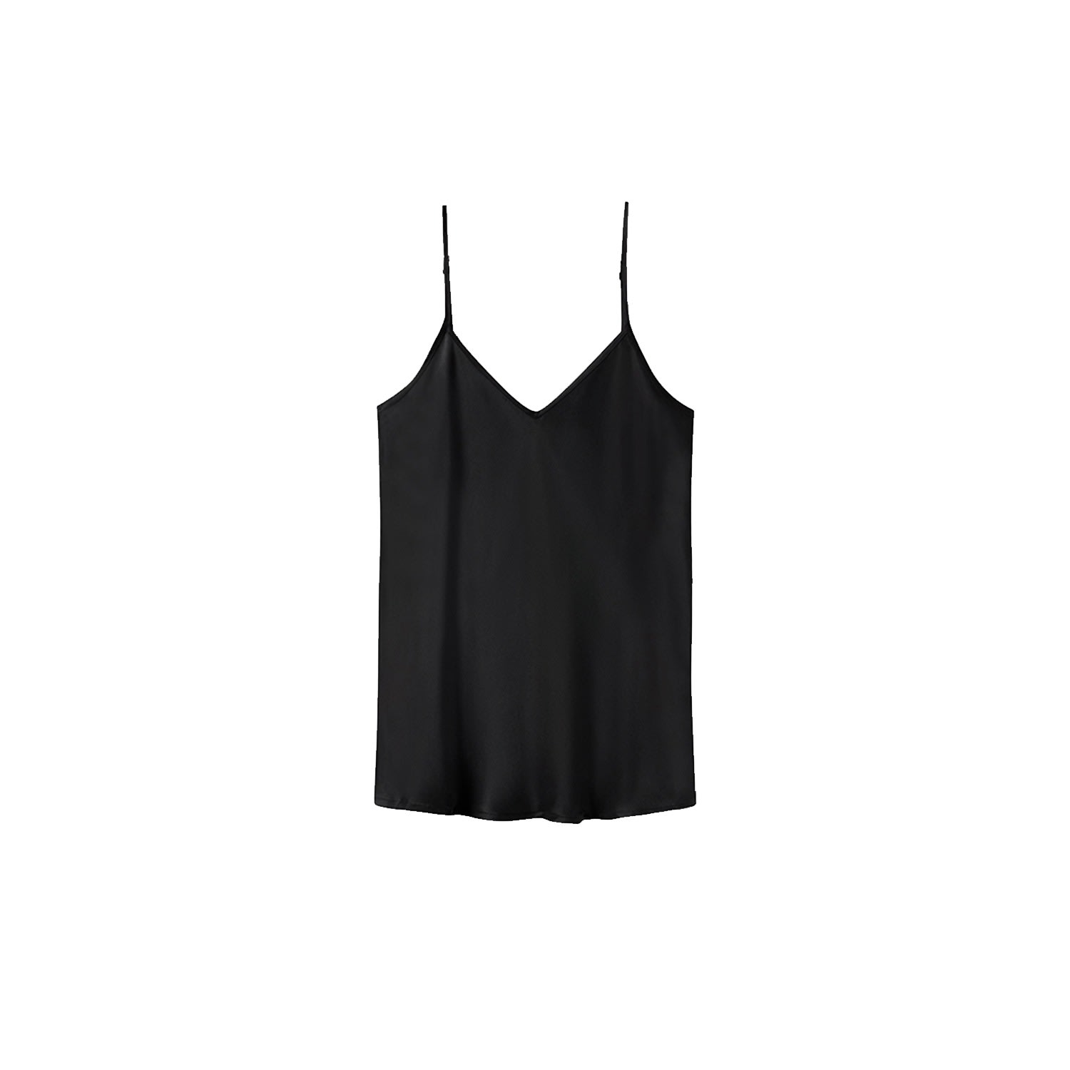 Women’s Bias Cut Cami - Black Large Silk Laundry