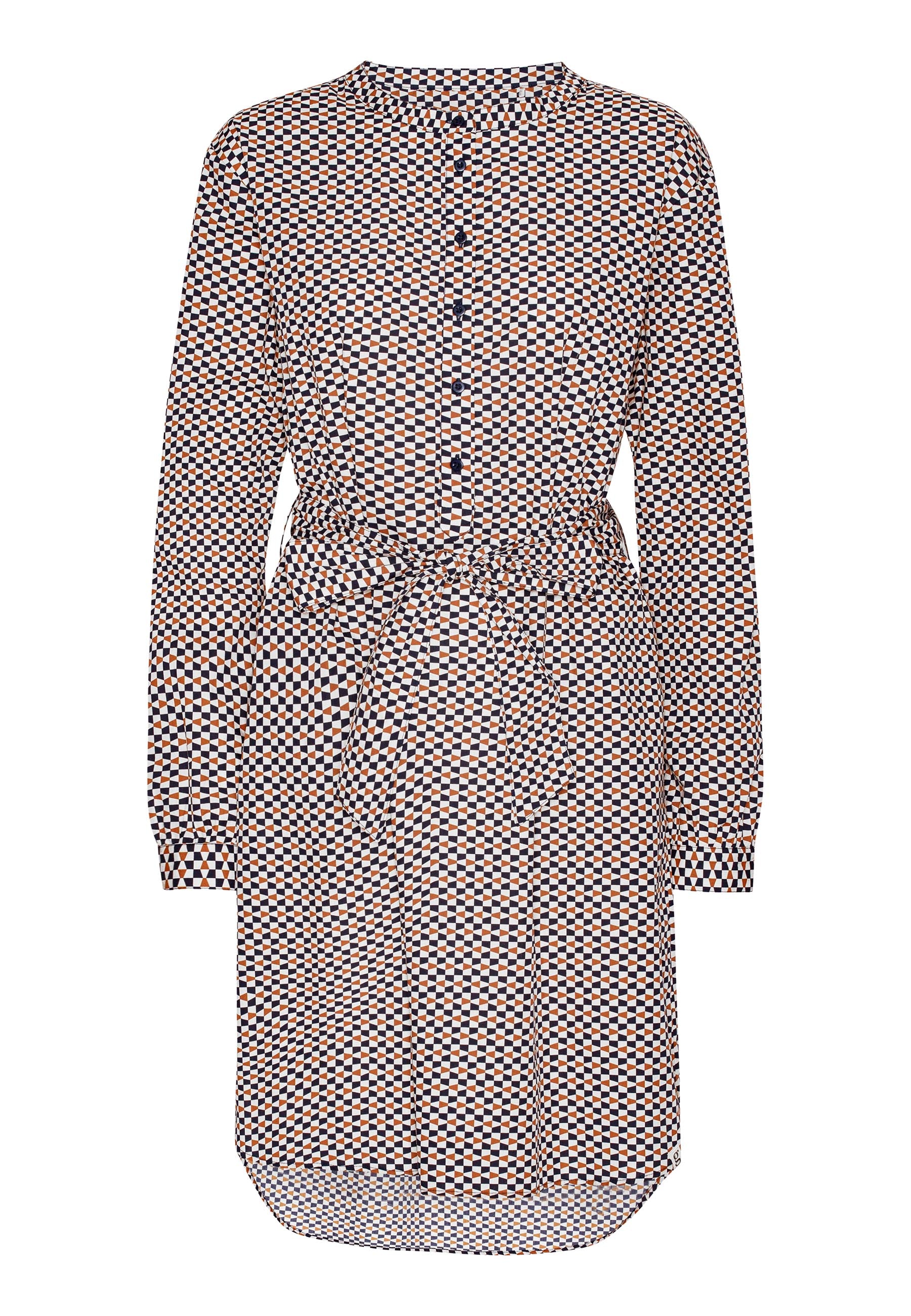 Grobund Women's The  Maalia Shirt Dress - The One In A Graphic Pattern