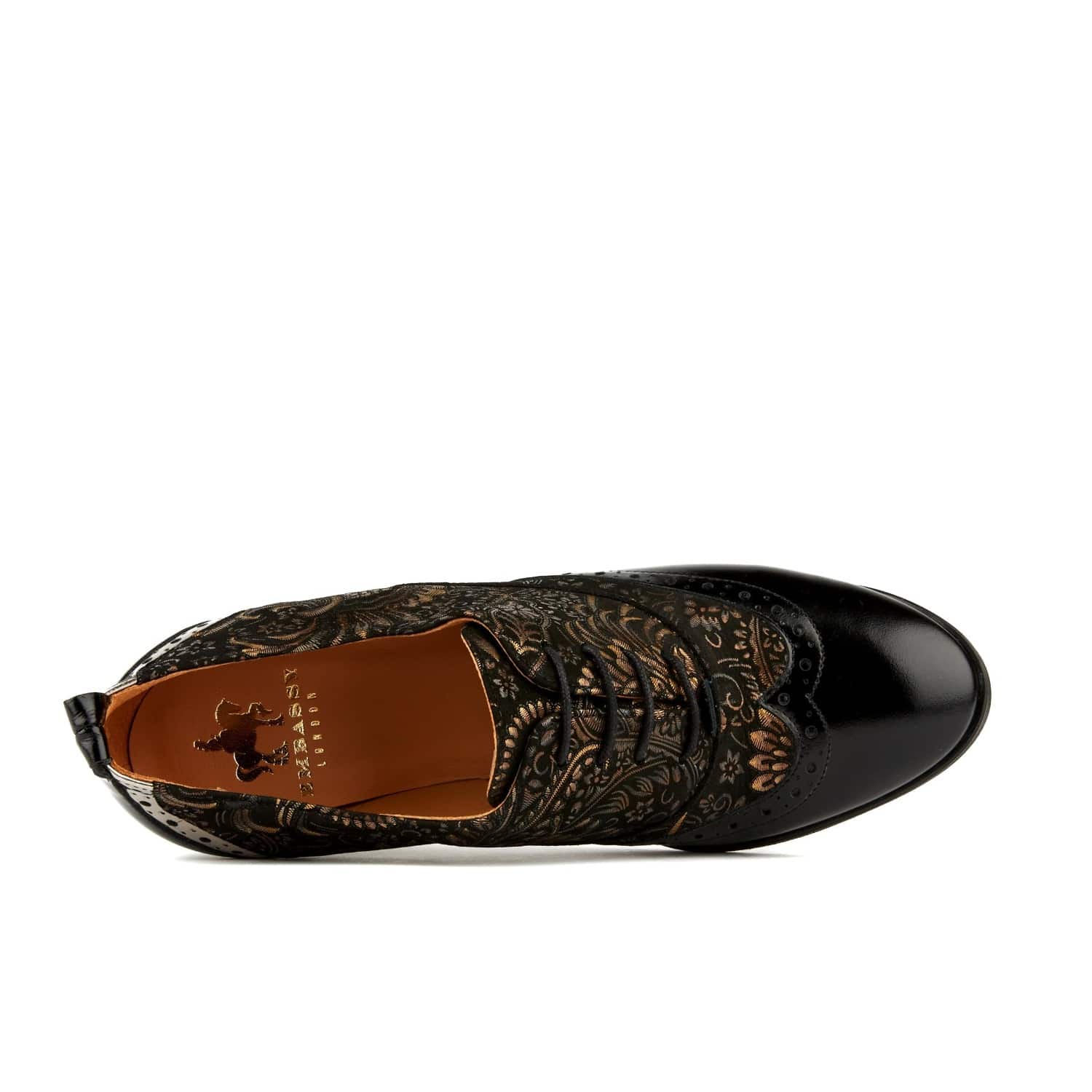 black and gold dress shoes women Chantilly - Women's Heeled Shoes Embroidery Black main image 0