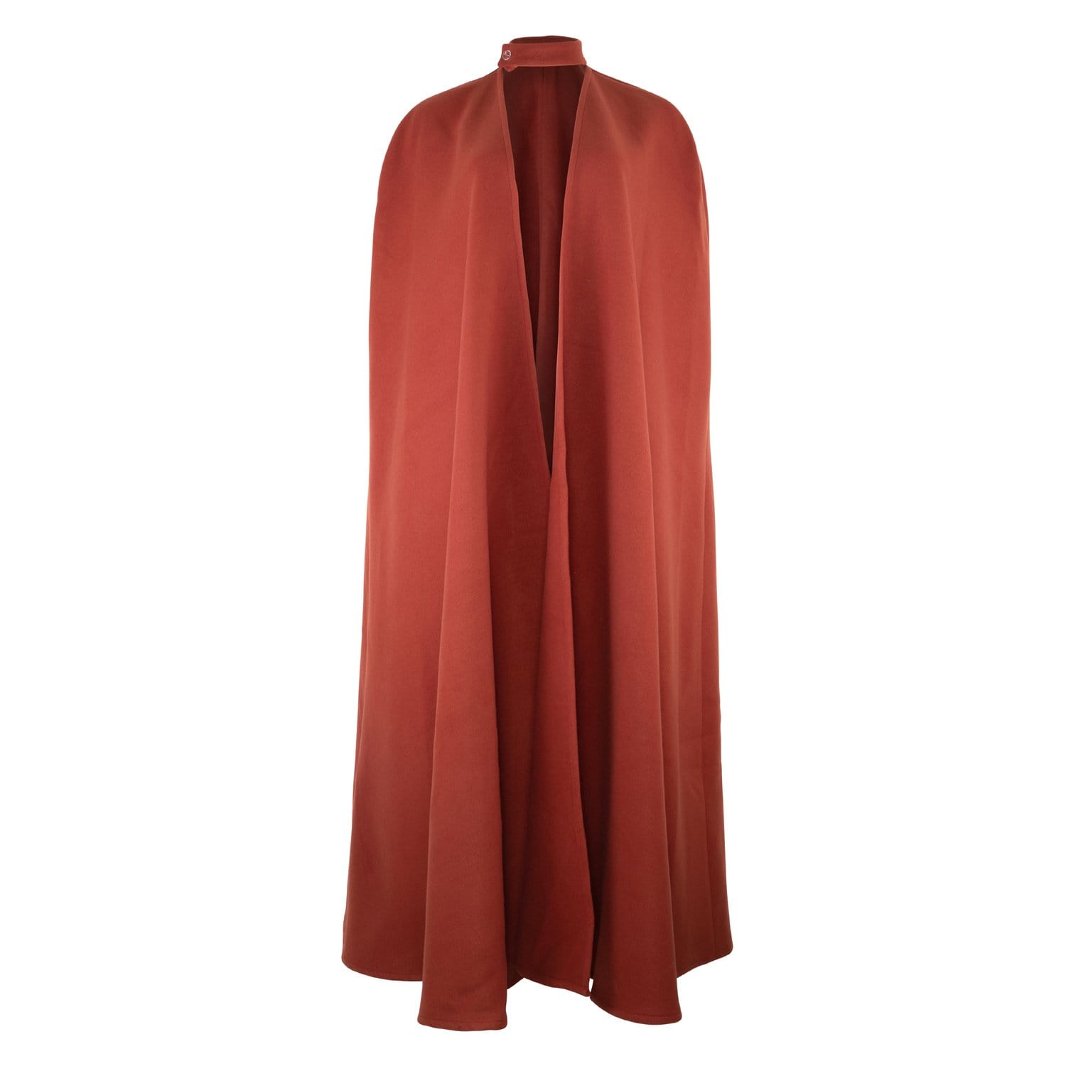 Women's Brown Rust Long Cape | L/Xl | Adiba