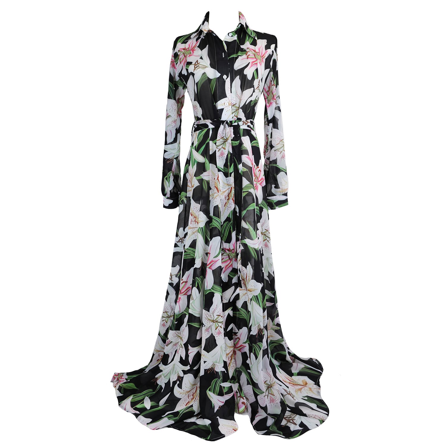 Women's Black / White Bella Black Lilly | Medium | Ak Royalty Resortwear