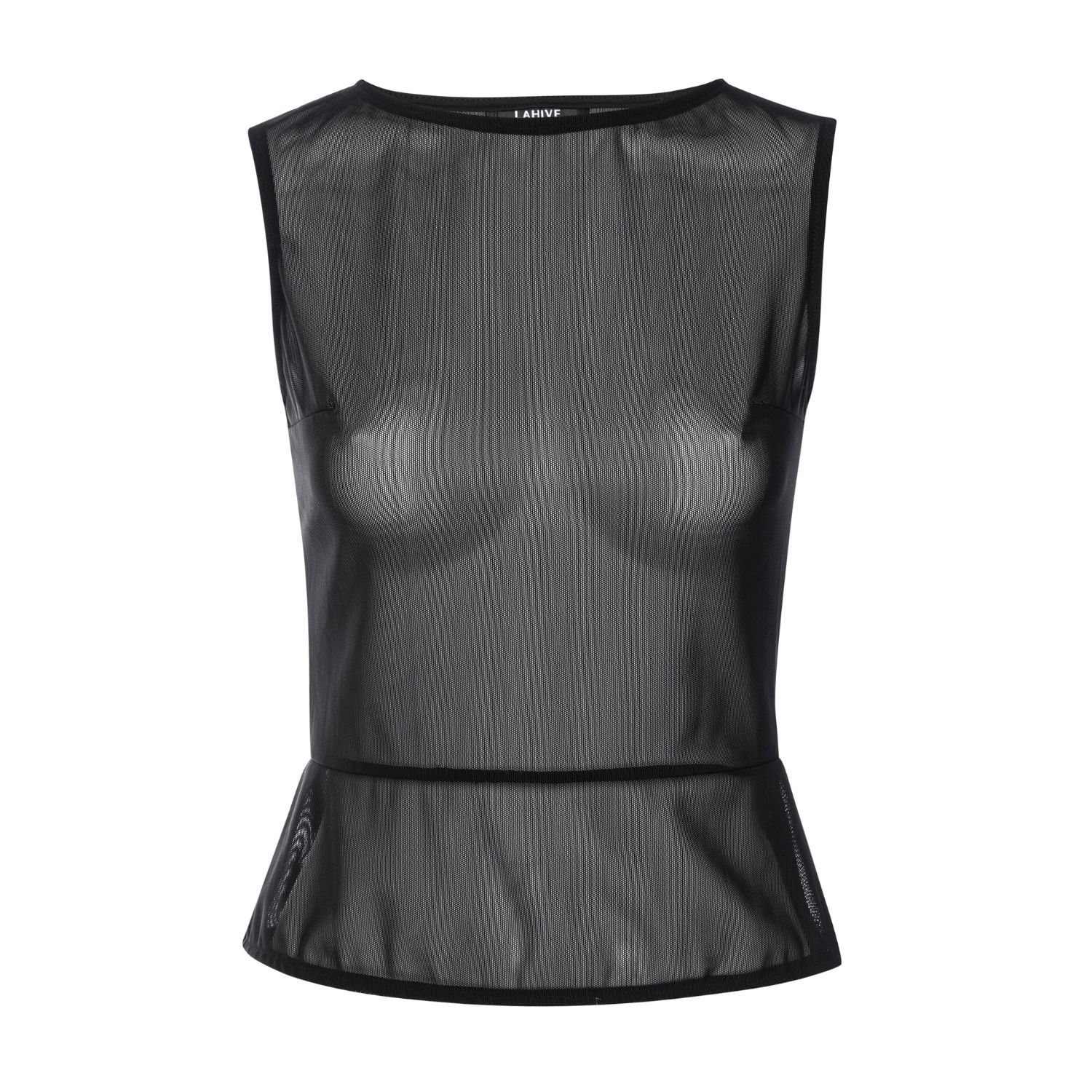 Lahive Women's Black Ryder Sheer Mesh Top