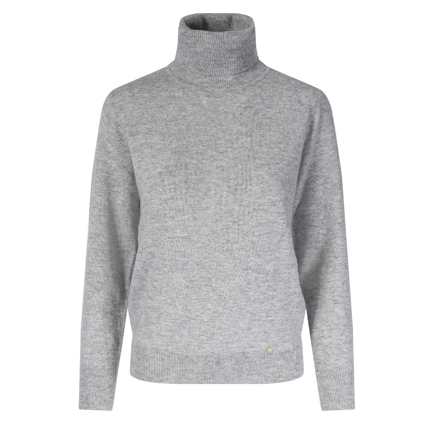 Women’s "Cassie" Cashmere Turtle Neck Pullover - Grey Small Tirillm