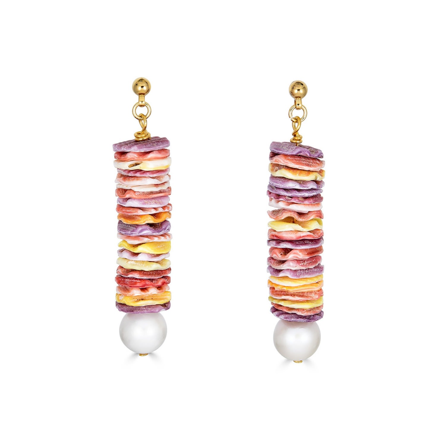 Women’s Marin Freshwater Pearl And Shell Earrings Rodela