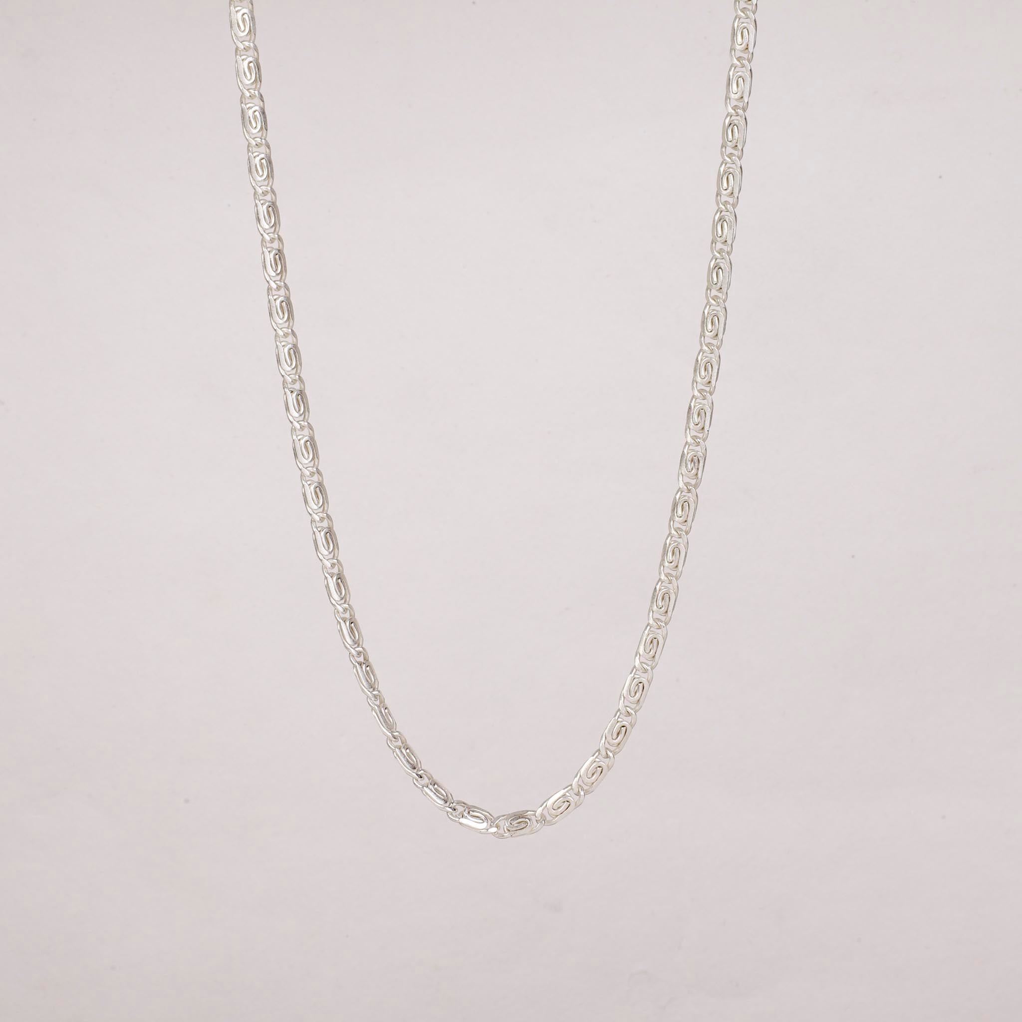 Women’s Figaro Chain Necklace Silver 19" Lila Rasa