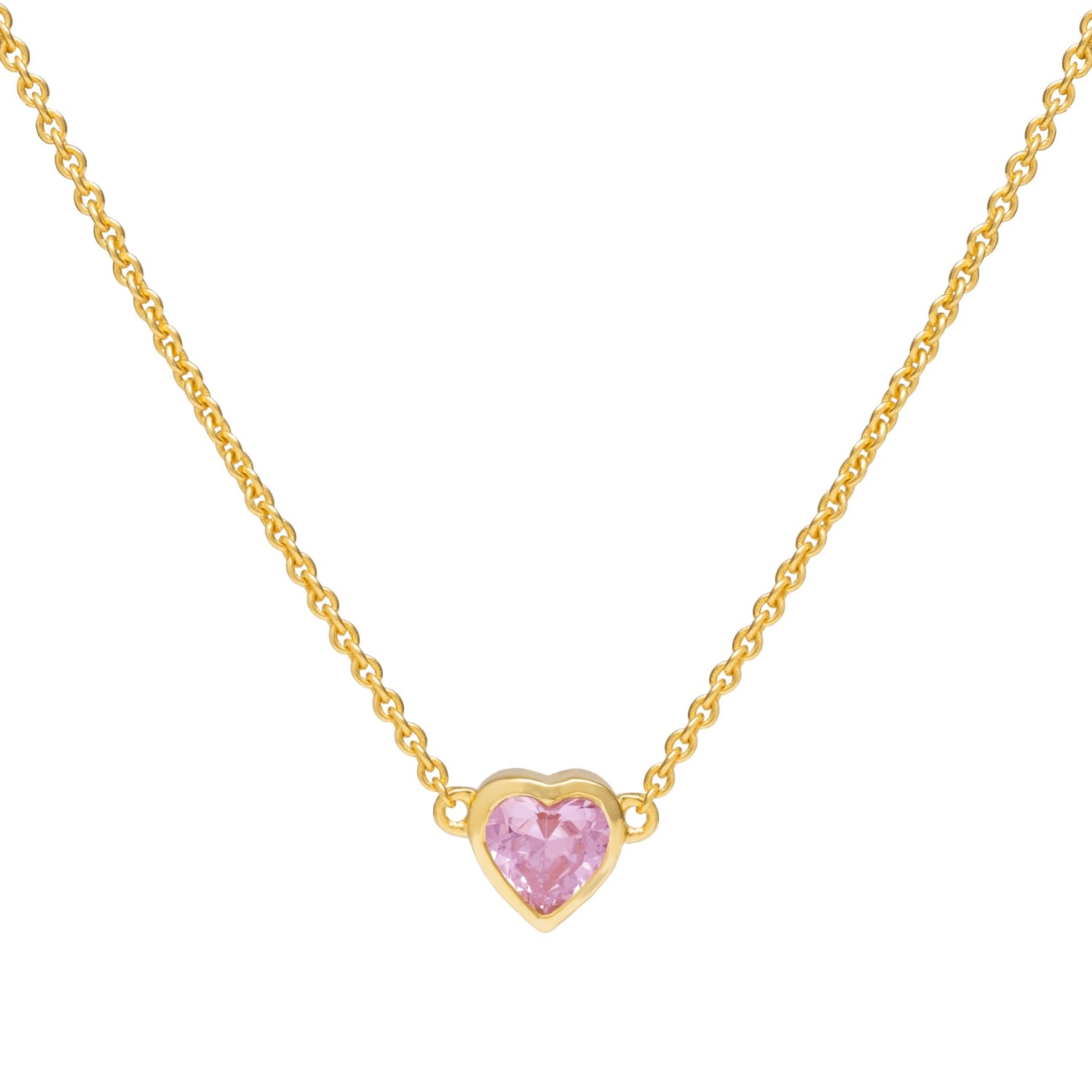 Women’s Gold / Pink / Purple Pink Kindness Heart Pendant Lavani Jewels