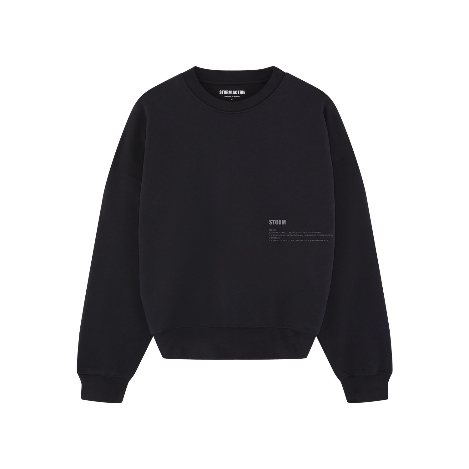 Storm Women's Black / Blue The Essential Sweatshirt Midnight In Black/blue