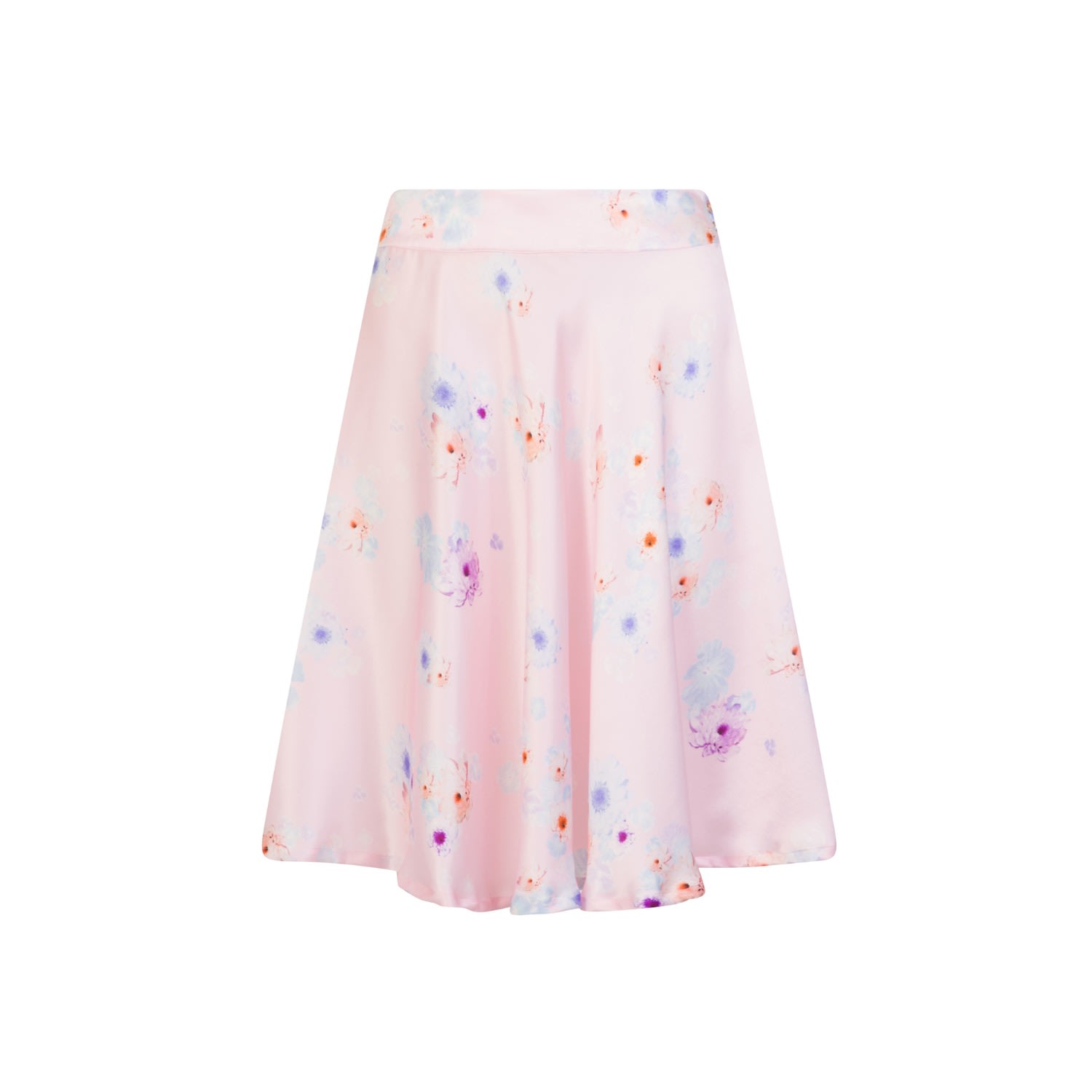 Women’s Pink / Purple Silk Midi Skirt Pink Beach Flower Small Sophie Cameron Davies