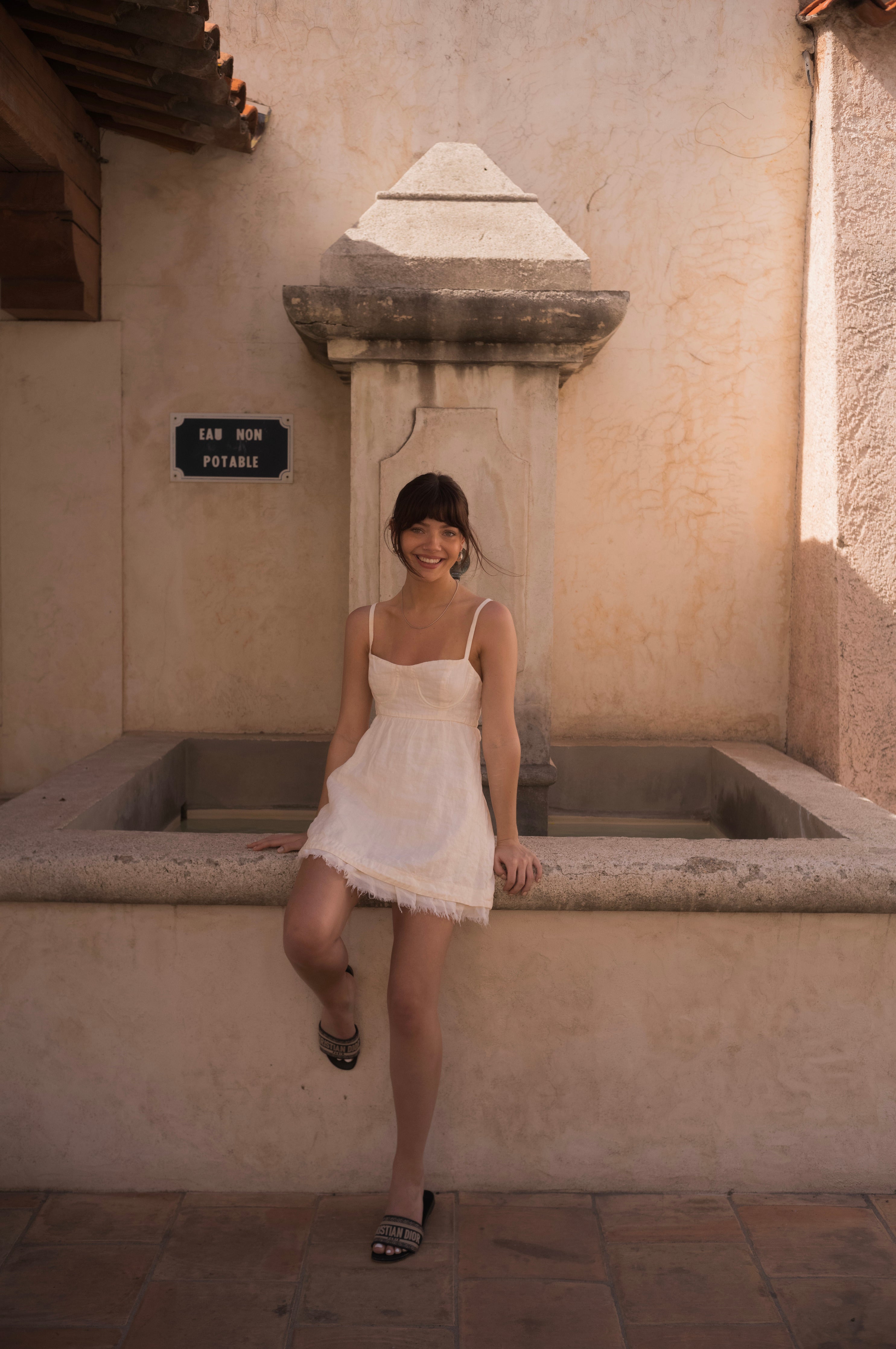 The Etta Collection Women's White Semaphore Dress