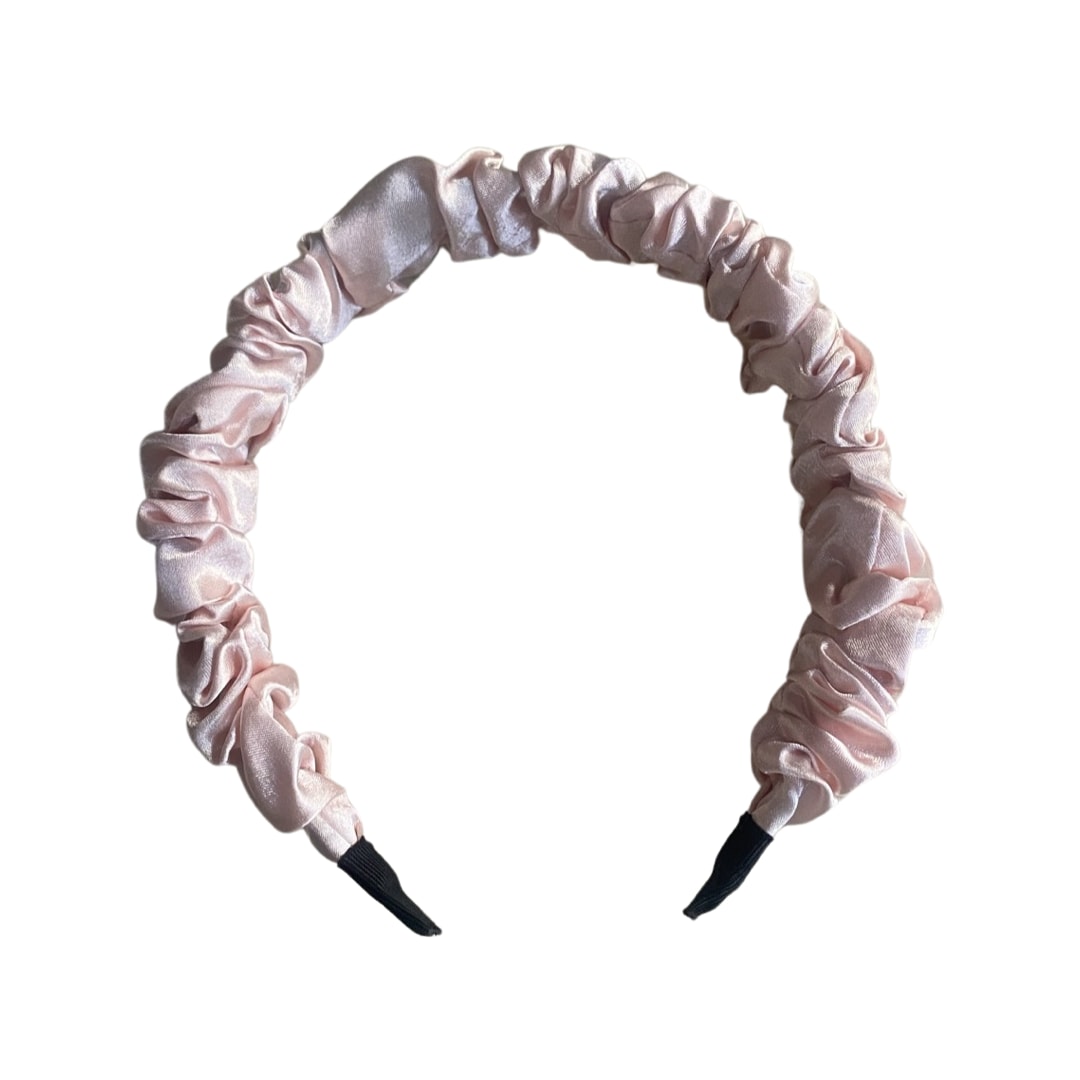 Women's Ruched Headband - Pale Pink | One Size | Lula-Ru