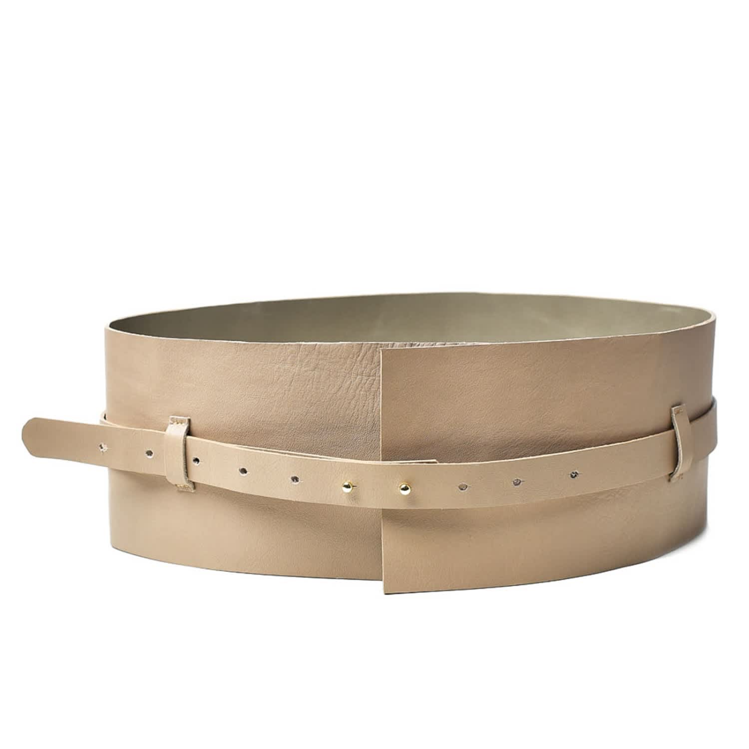 Double Layered Waist Belt Wide Leather Belt for Women Corset 