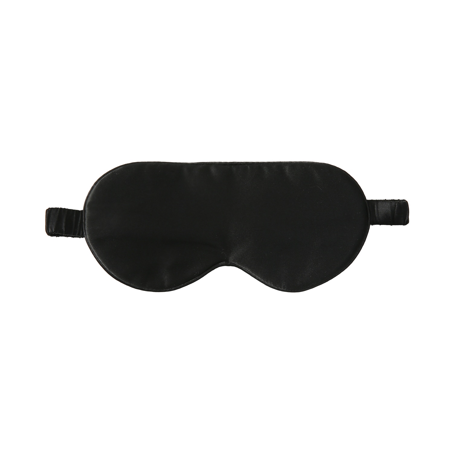 Soft Strokes Silk Black Pure Mulberry Aviator Style Silk Eye Mask Set Of Two In Charcoal Icecream In Black