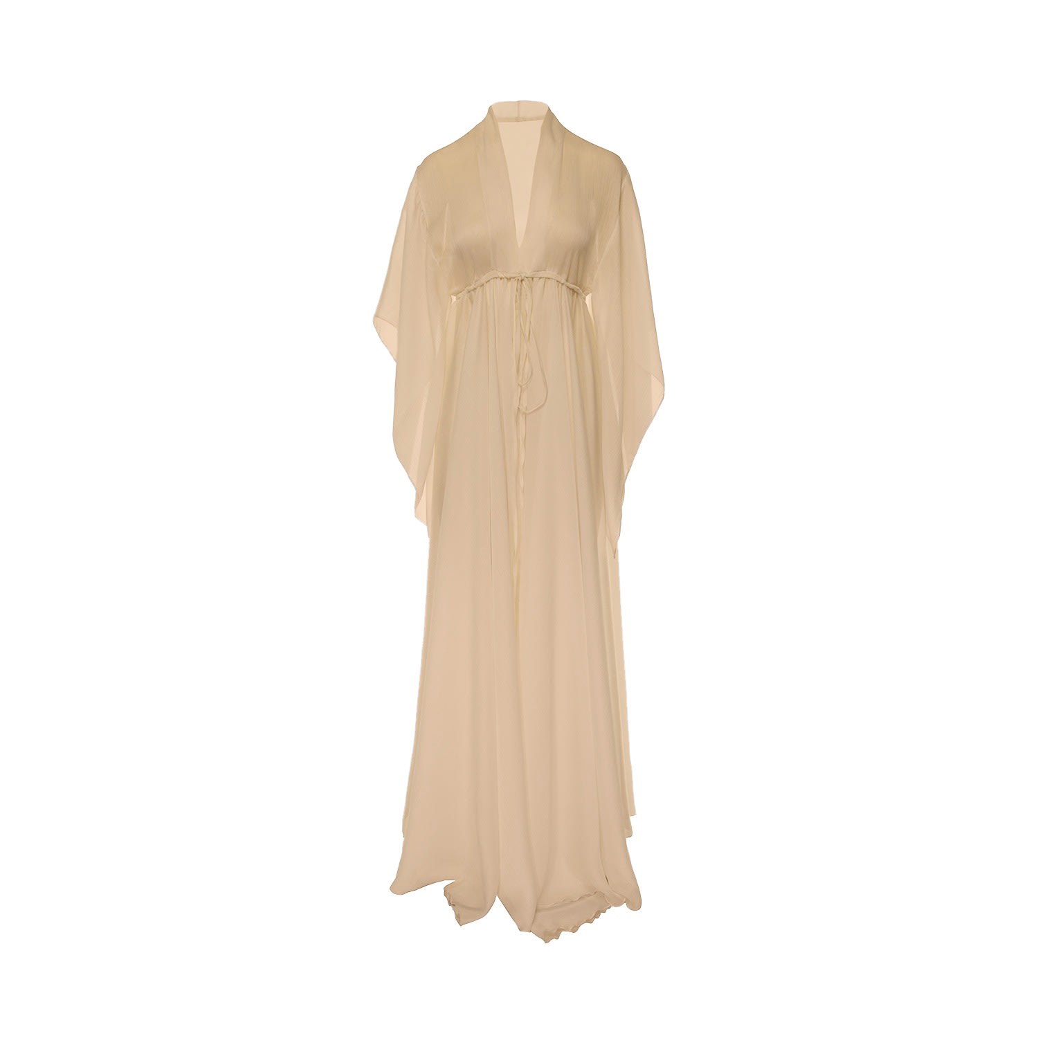 Bluzat Women's Long Flared Kaftan - Neutrals