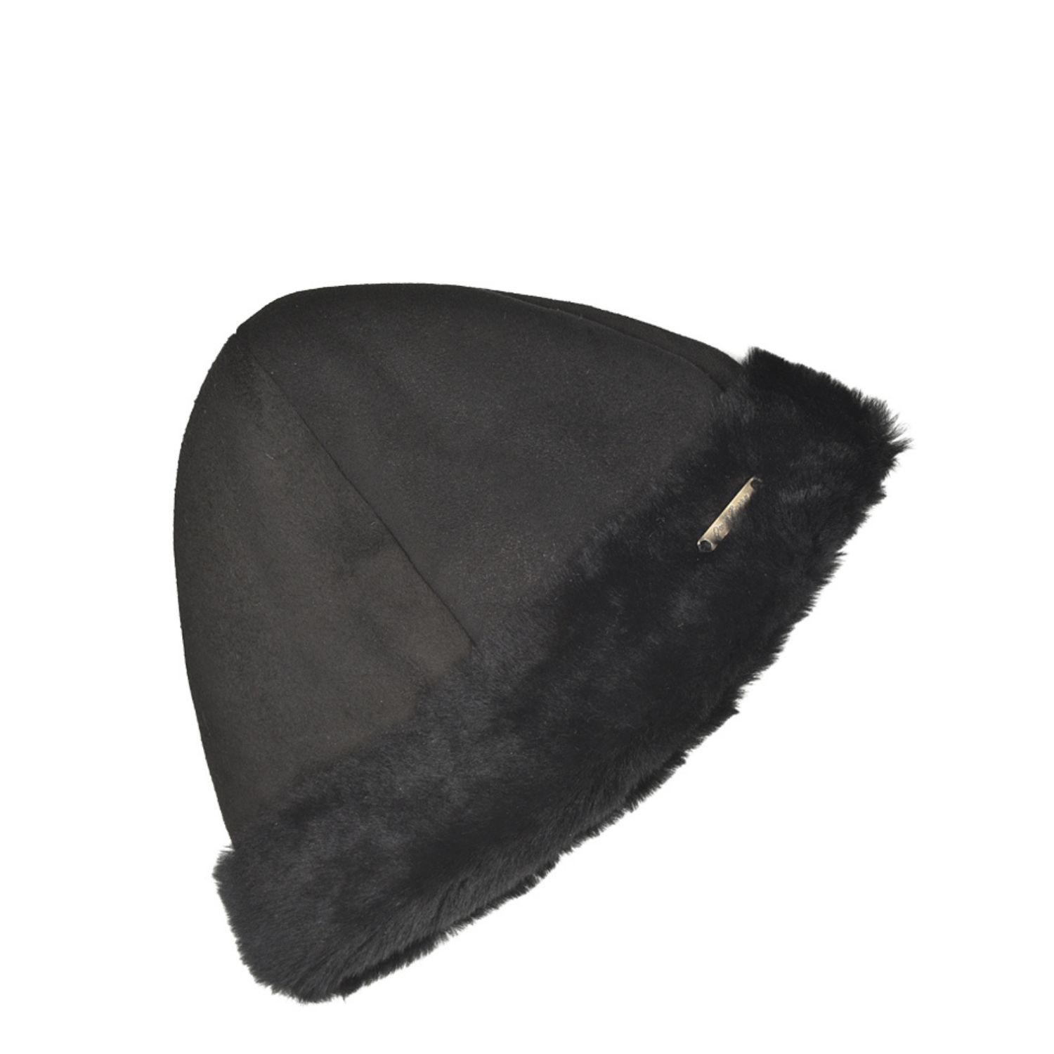 Owen Barry Men's Sheepskin Pull On Beanie  Deane Hat  Black Beanie In Black