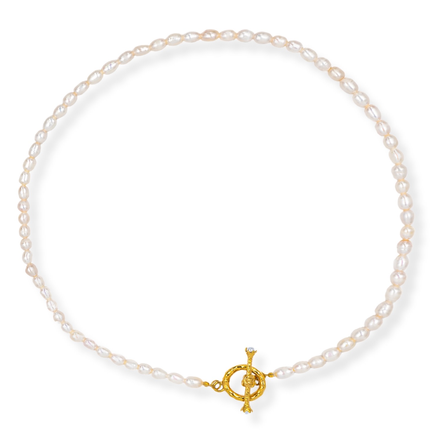 Martina Rozenberg Smira Jewelry Women's Ondaluz - Classic Pearl Necklace Gold