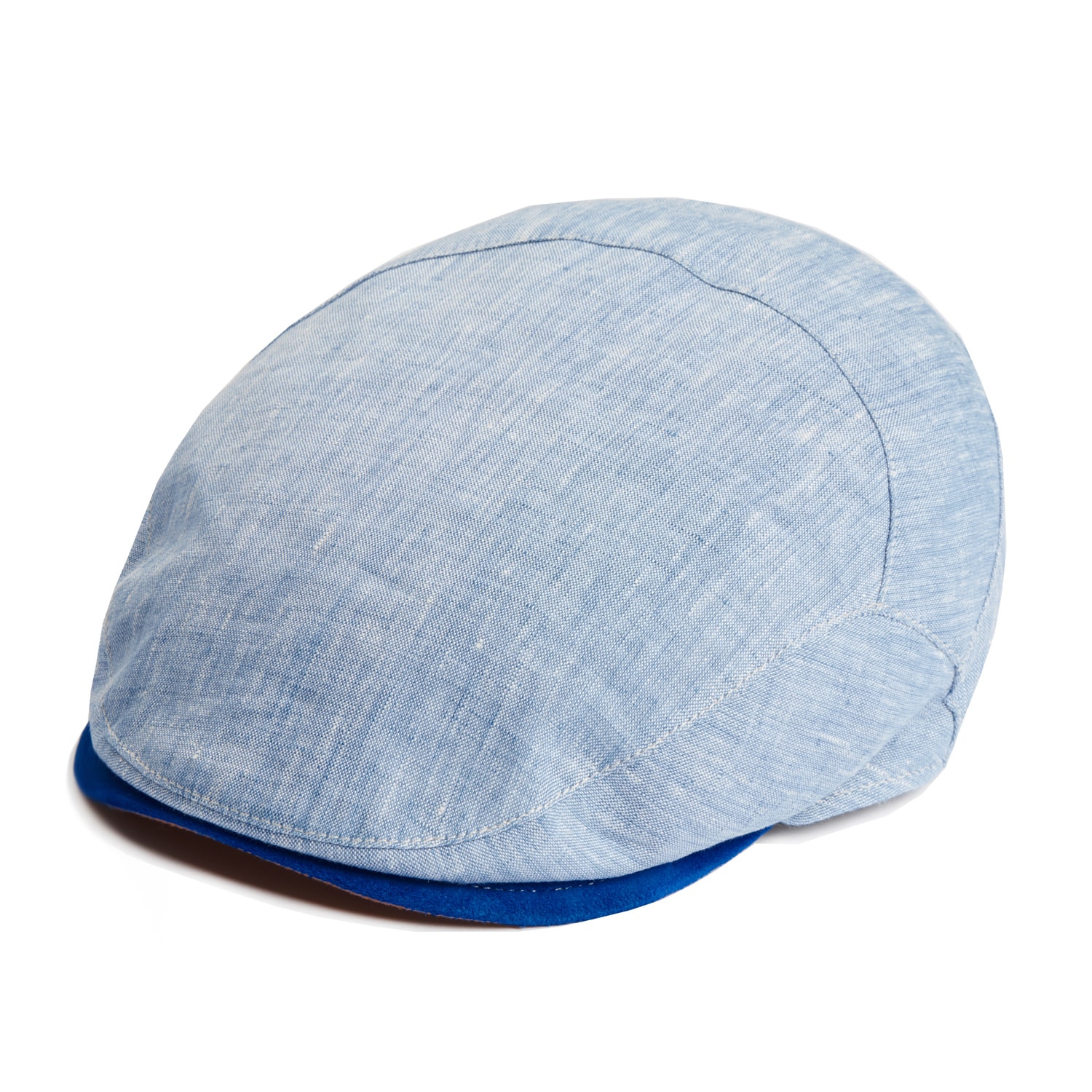 Men’s Dasmarca Logan Sky Blue Linen Fitted Summer Cap 62Cm Dasmarca Hats