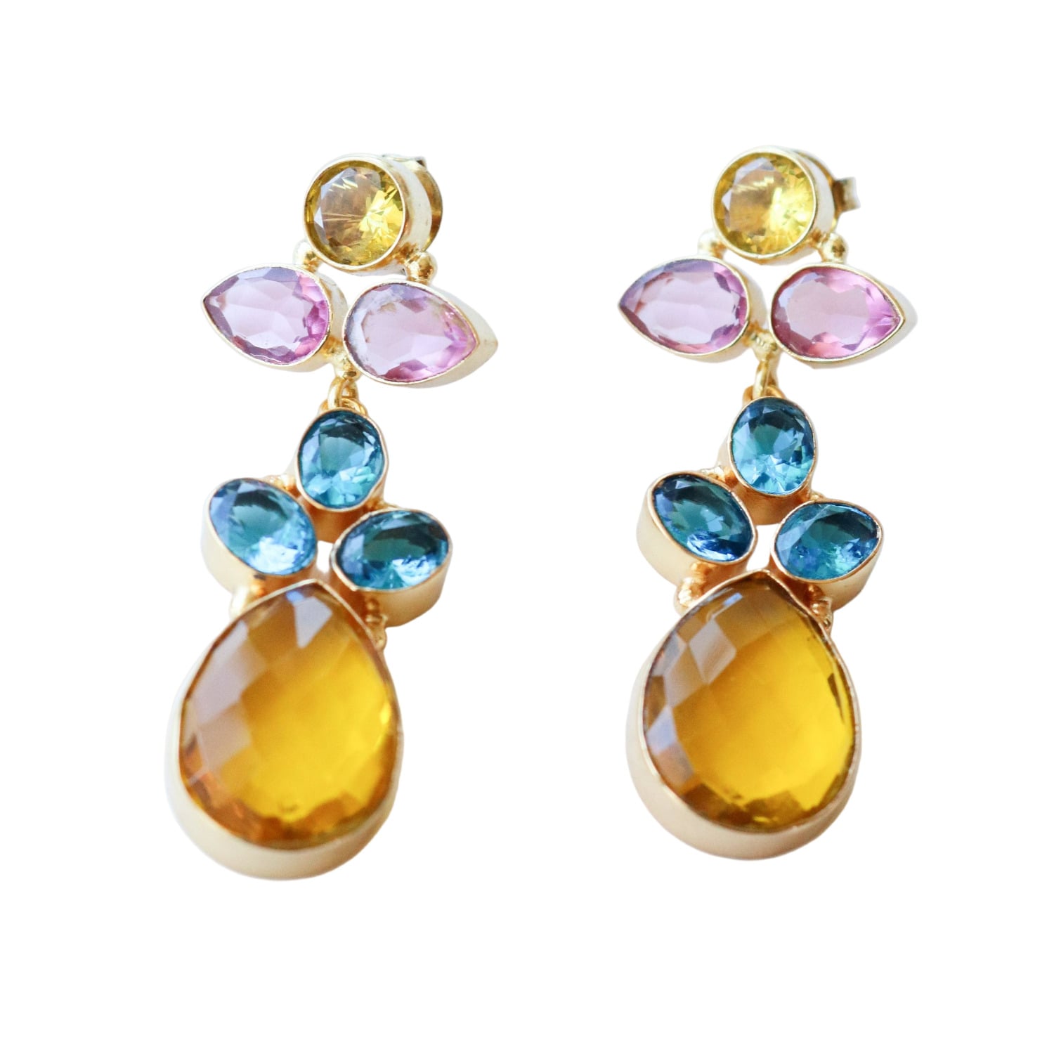 Taylor Reese Women's Pineapple Gemstone Earring In Multi