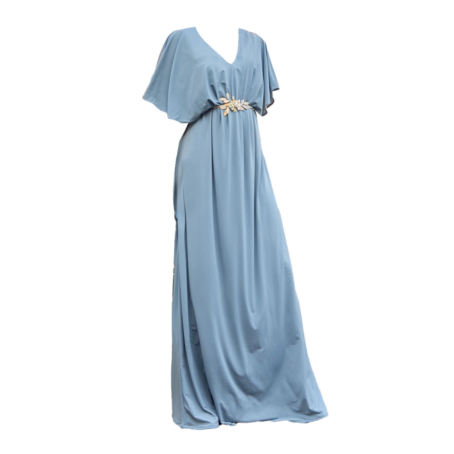 Ceylan Bcn Women's Blue Tunique Maxi Dress Aqua In Blue