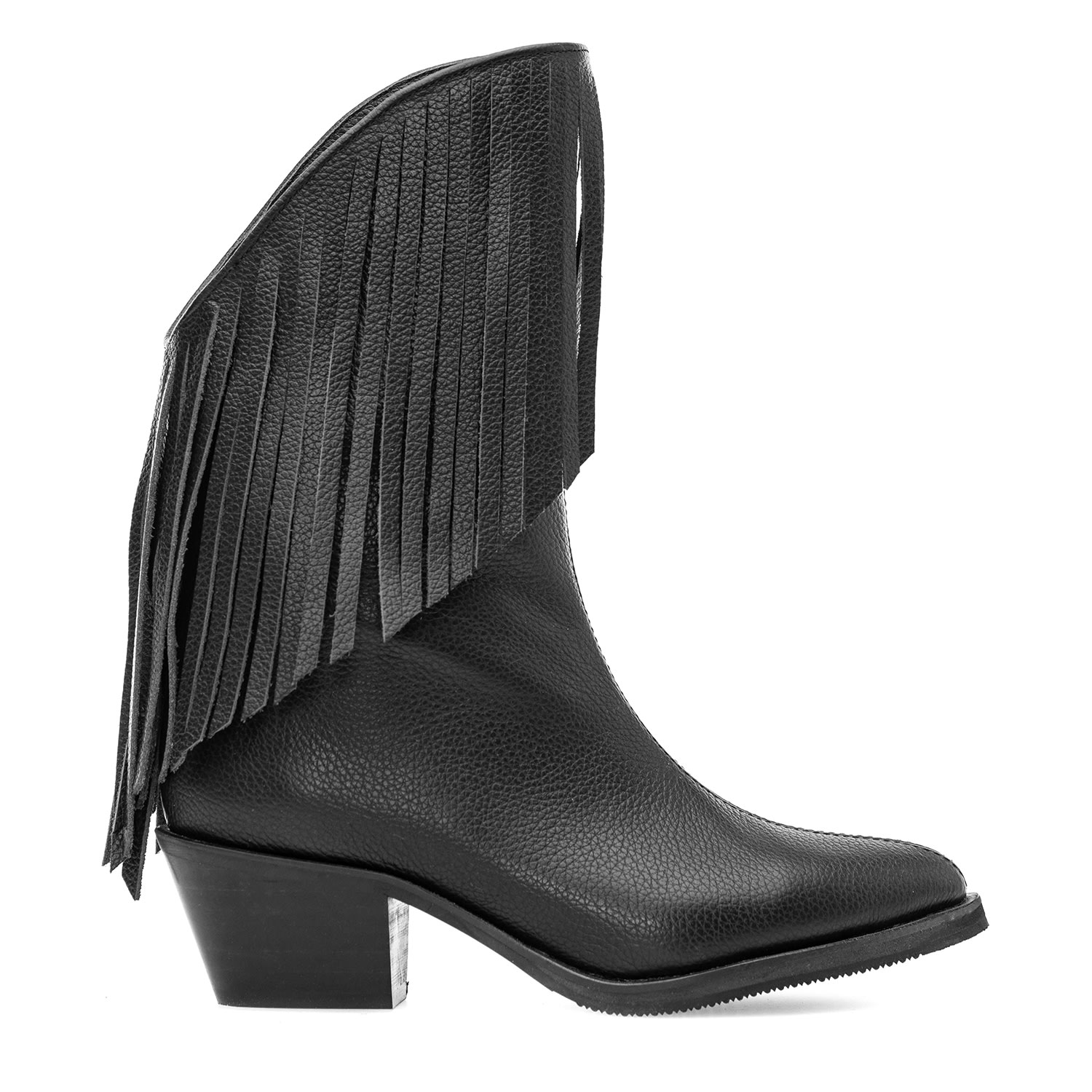 Women’s Evelyn Black Leather Ankle Boots 2 Uk Moja