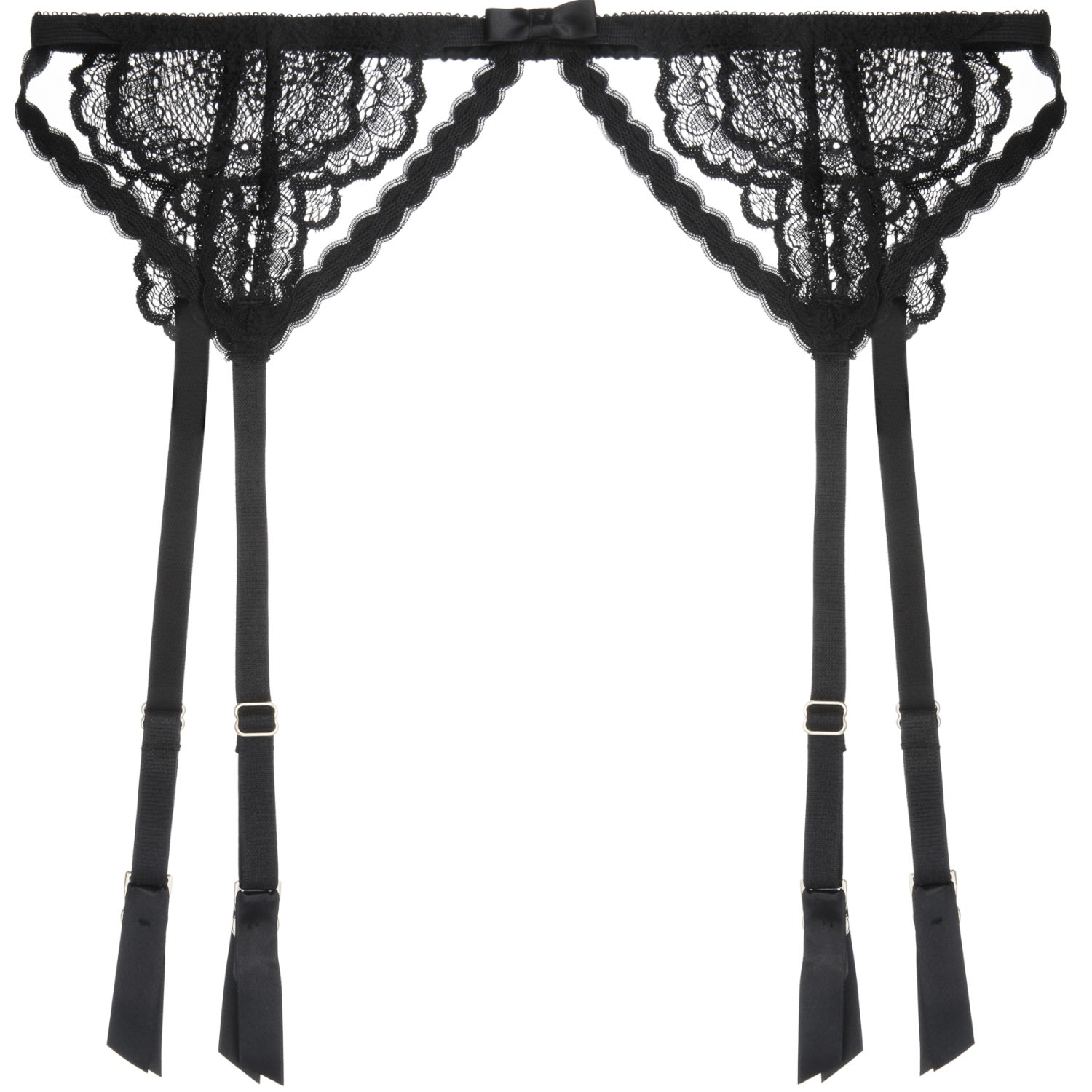 Women's Black Natalia Suspender Belt Noir